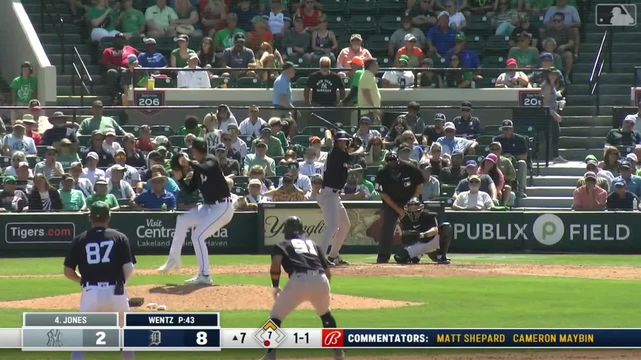 Spencer Jones' two hits