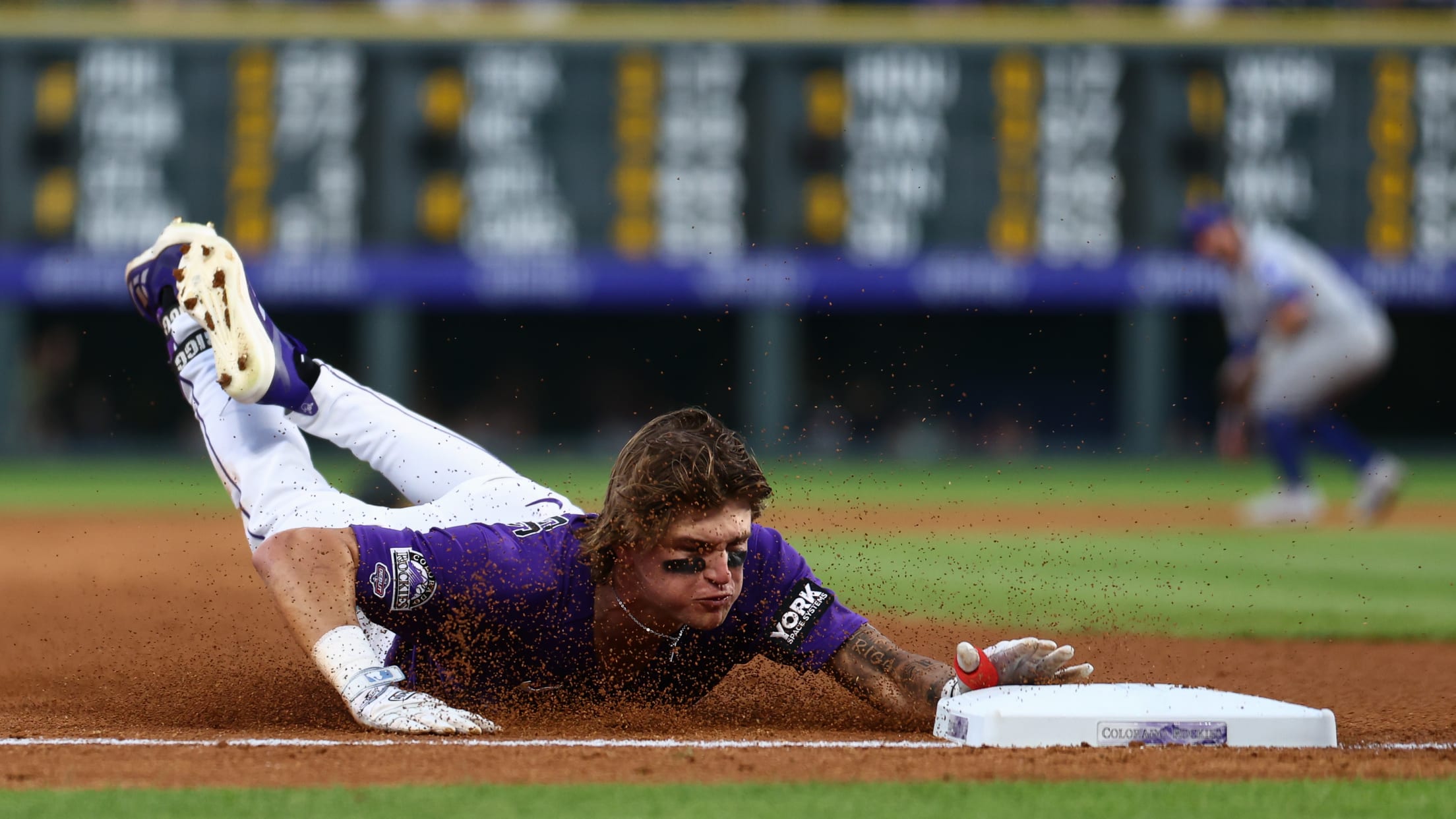 Cole Carrigg triples for first Major League hit