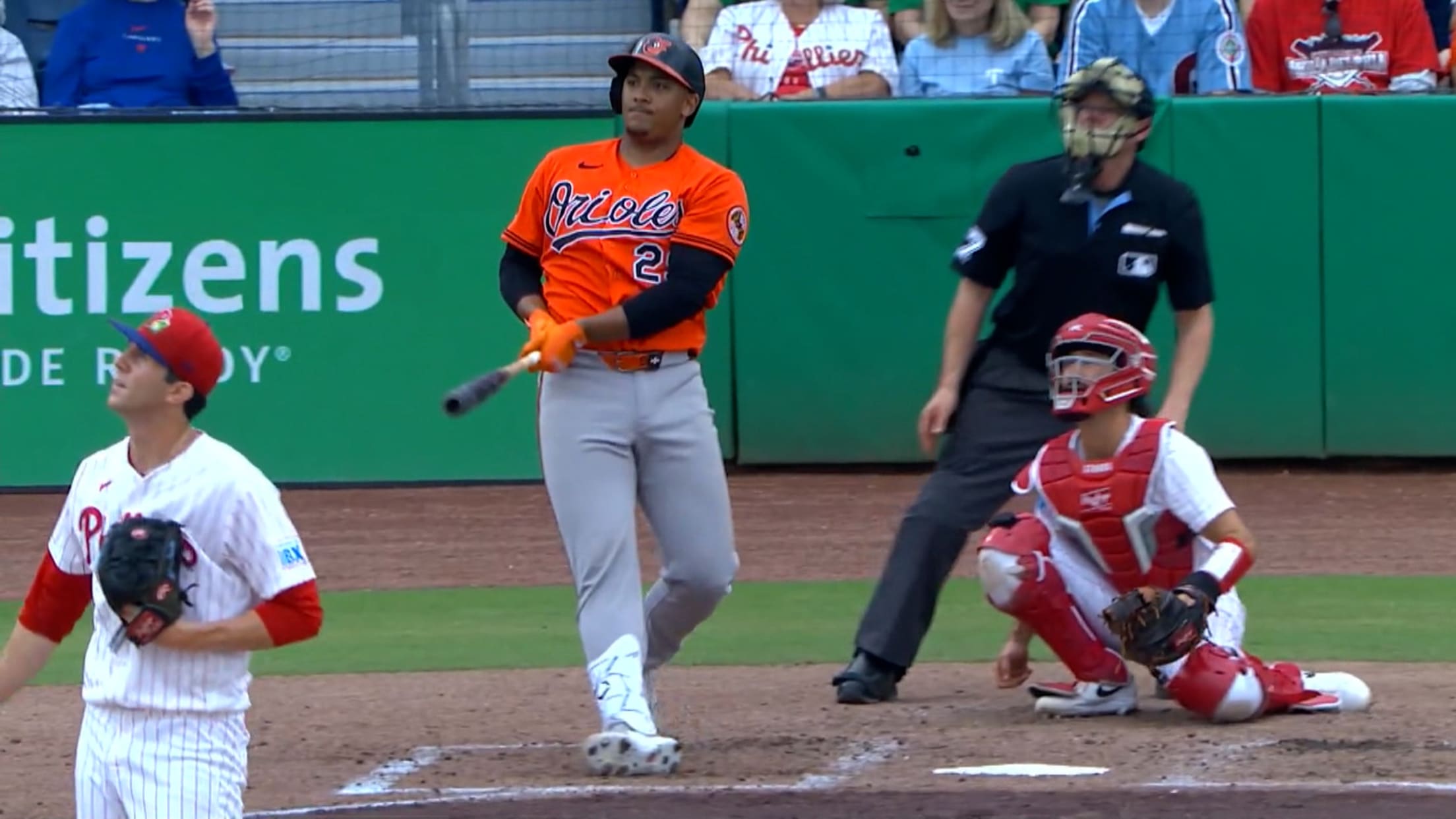 Samuel Basallo's two-run home run