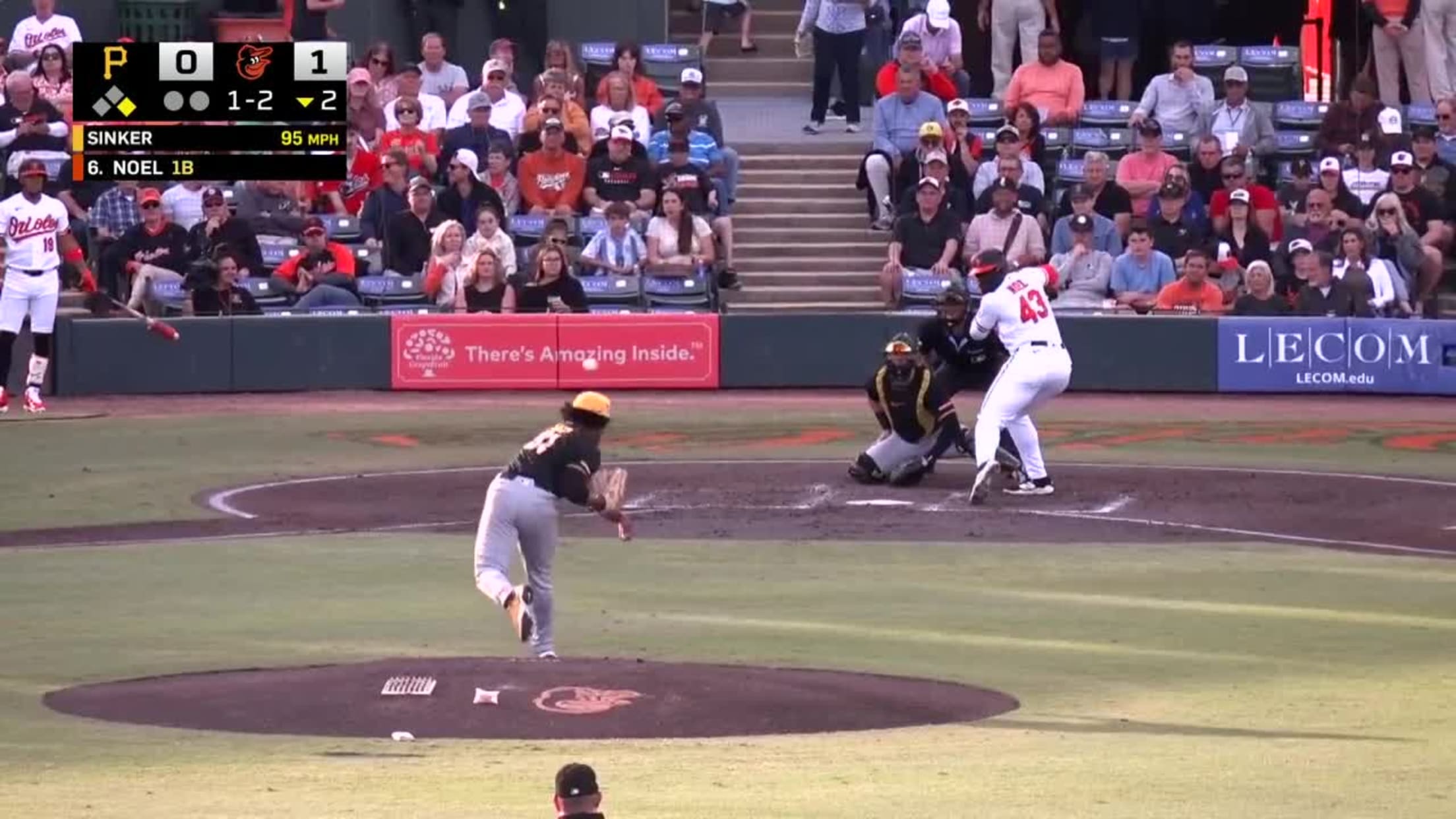 Jhonkensy Noel's two-run homer
