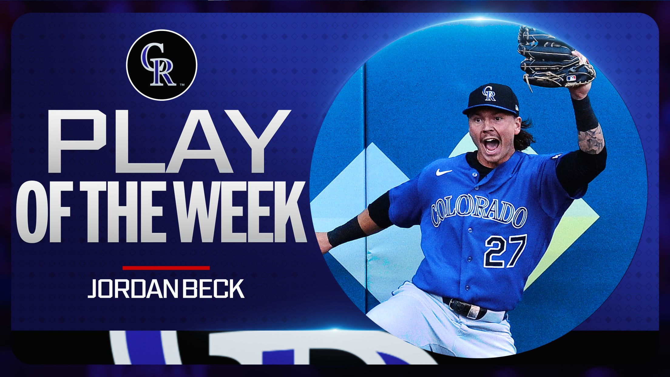 Jordan Beck wins Play of the Week for HR robbery