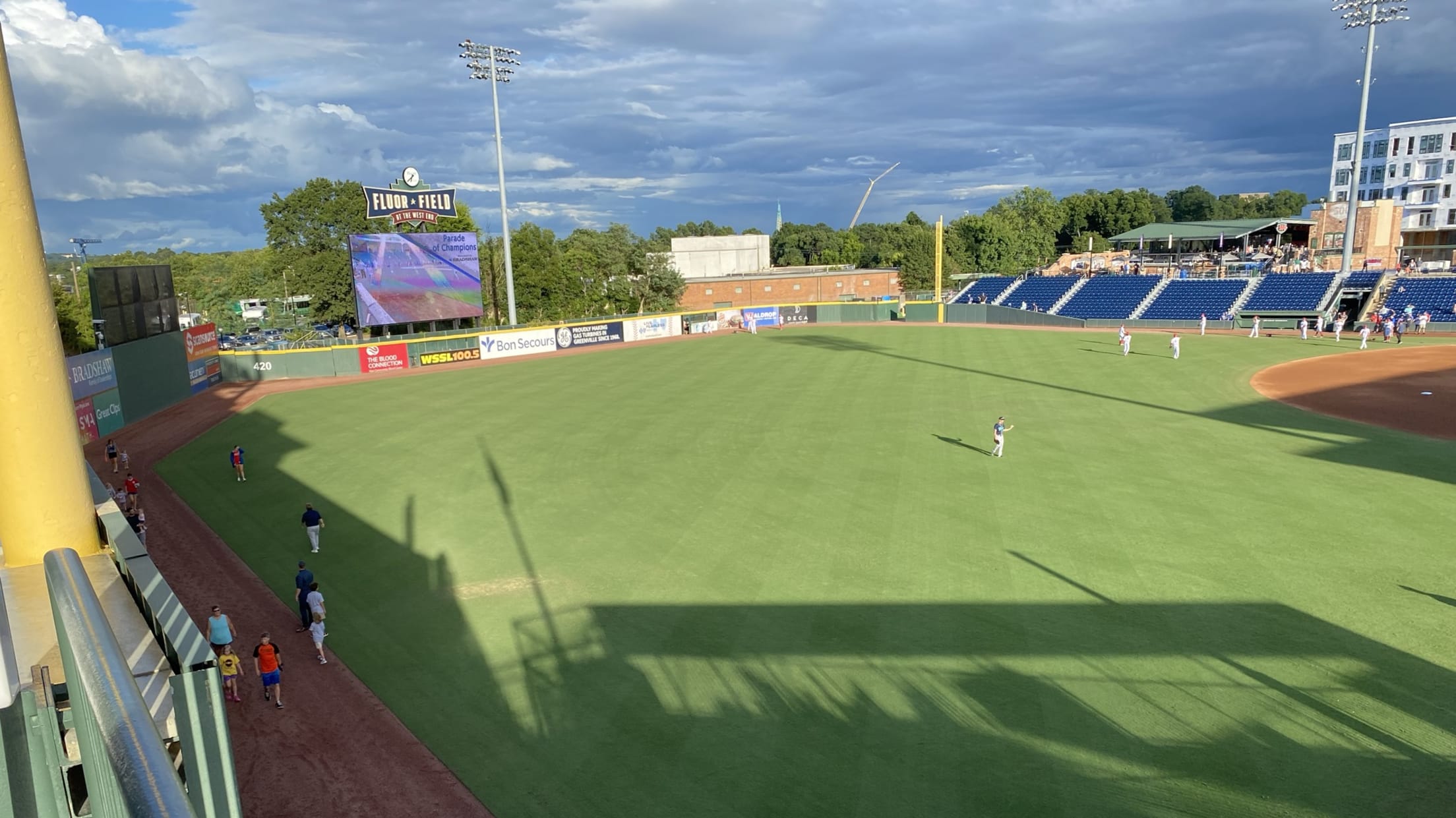 Major, minor league baseball players embracing Greenville's Fluor Field