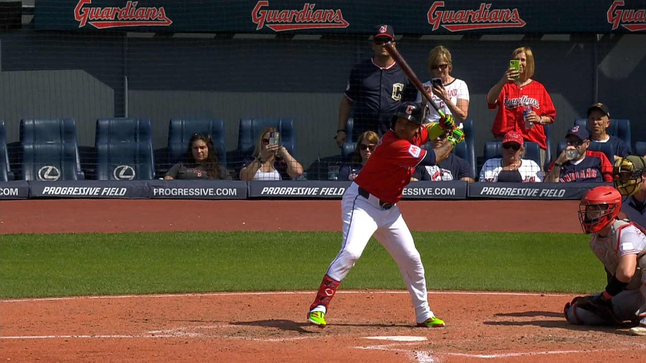 Guardians belt six home runs in game against the Reds