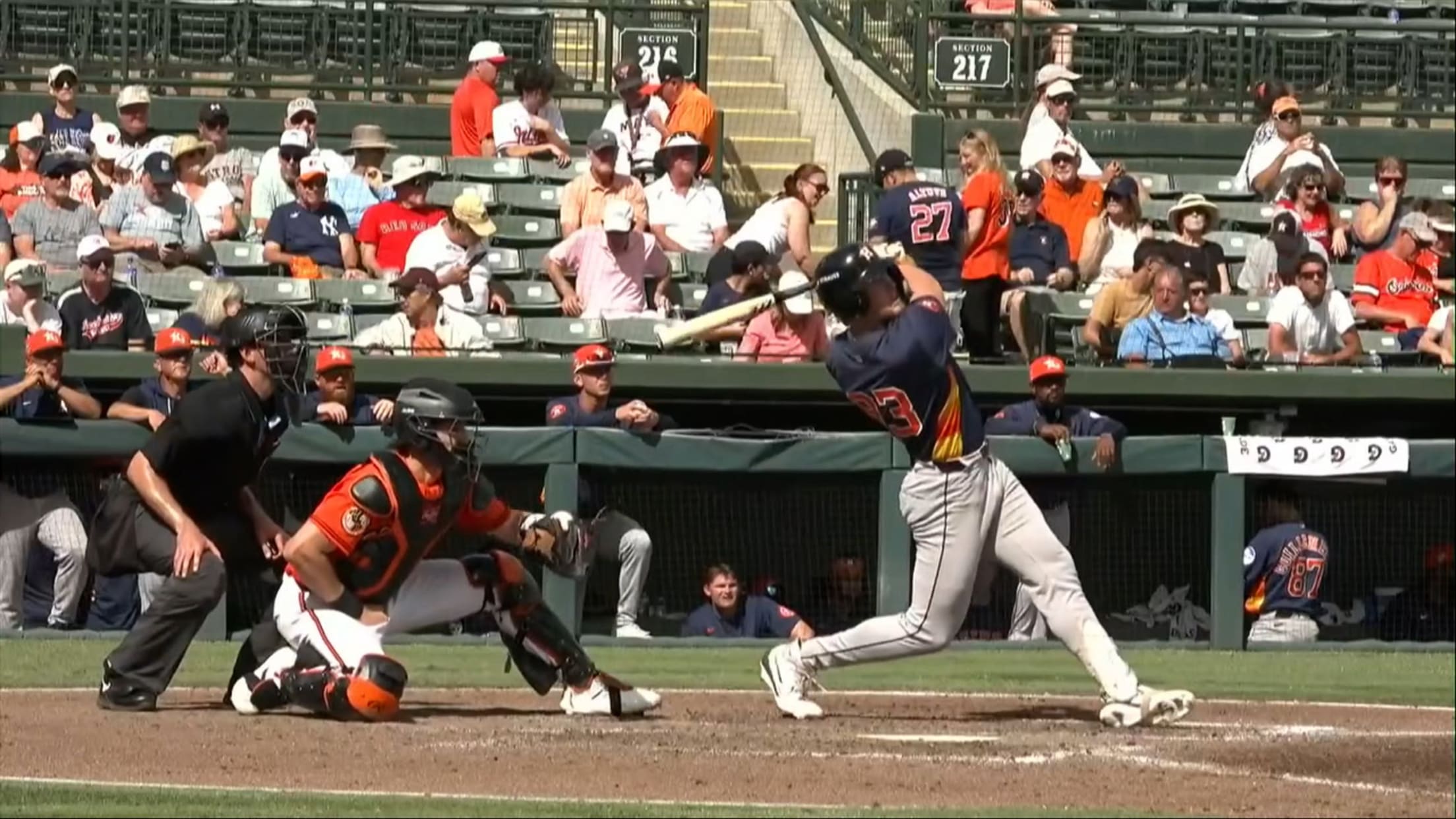 Ethan Frey's first spring home run