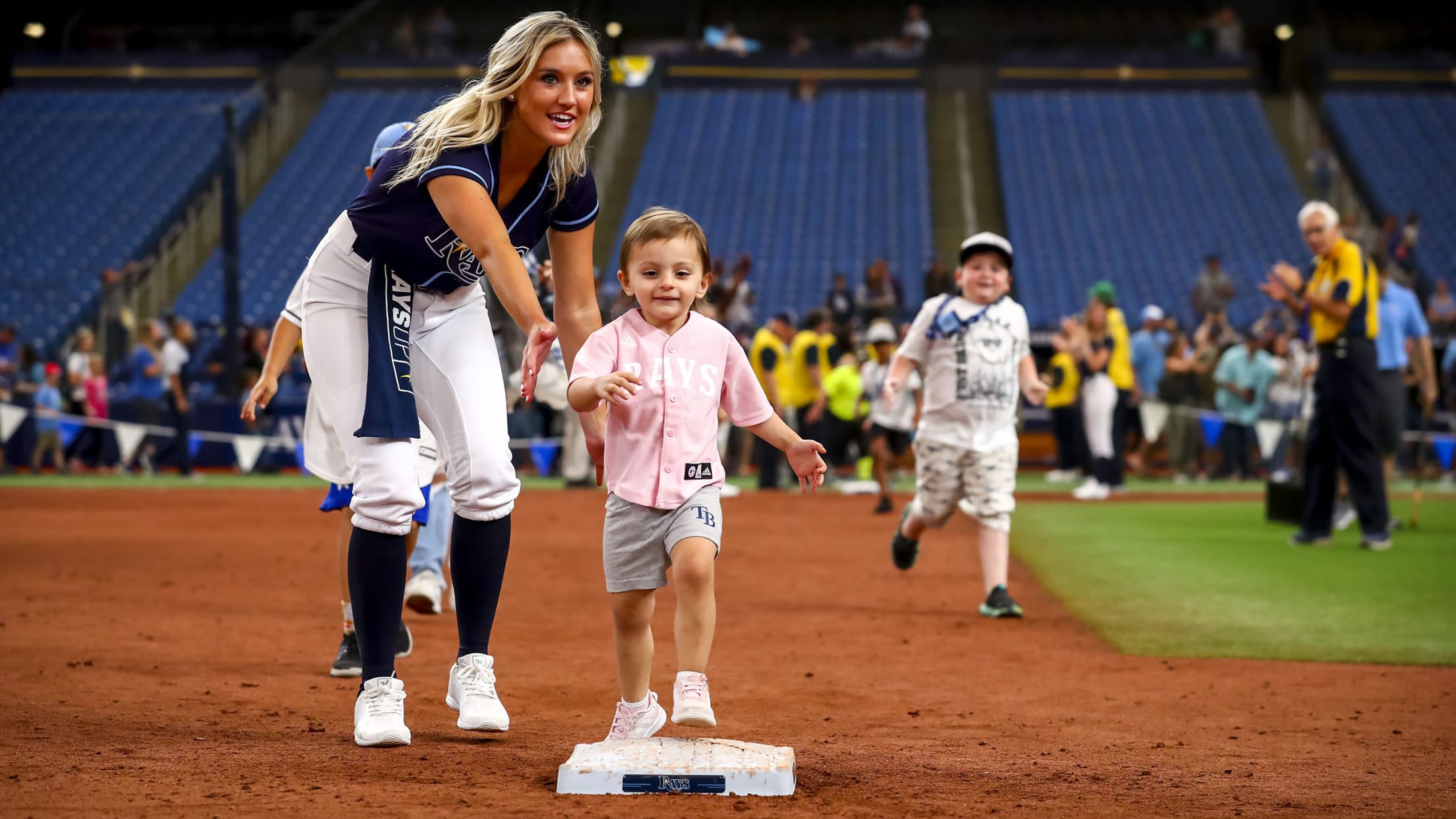 St. Petersburg, FL. USA; Members of the Rays Team wore Christmas