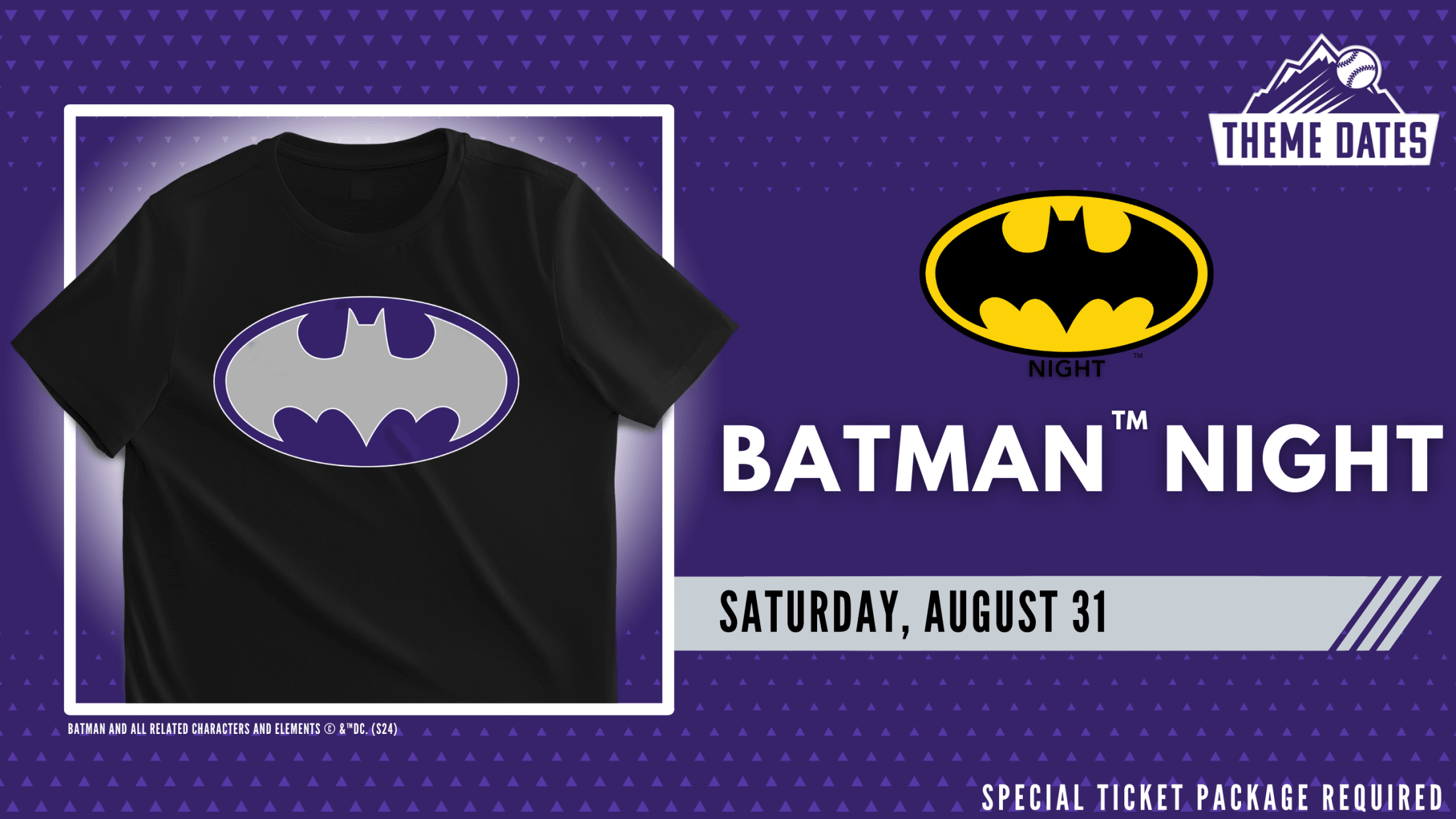 Batman Ticket Package | Colorado Rockies