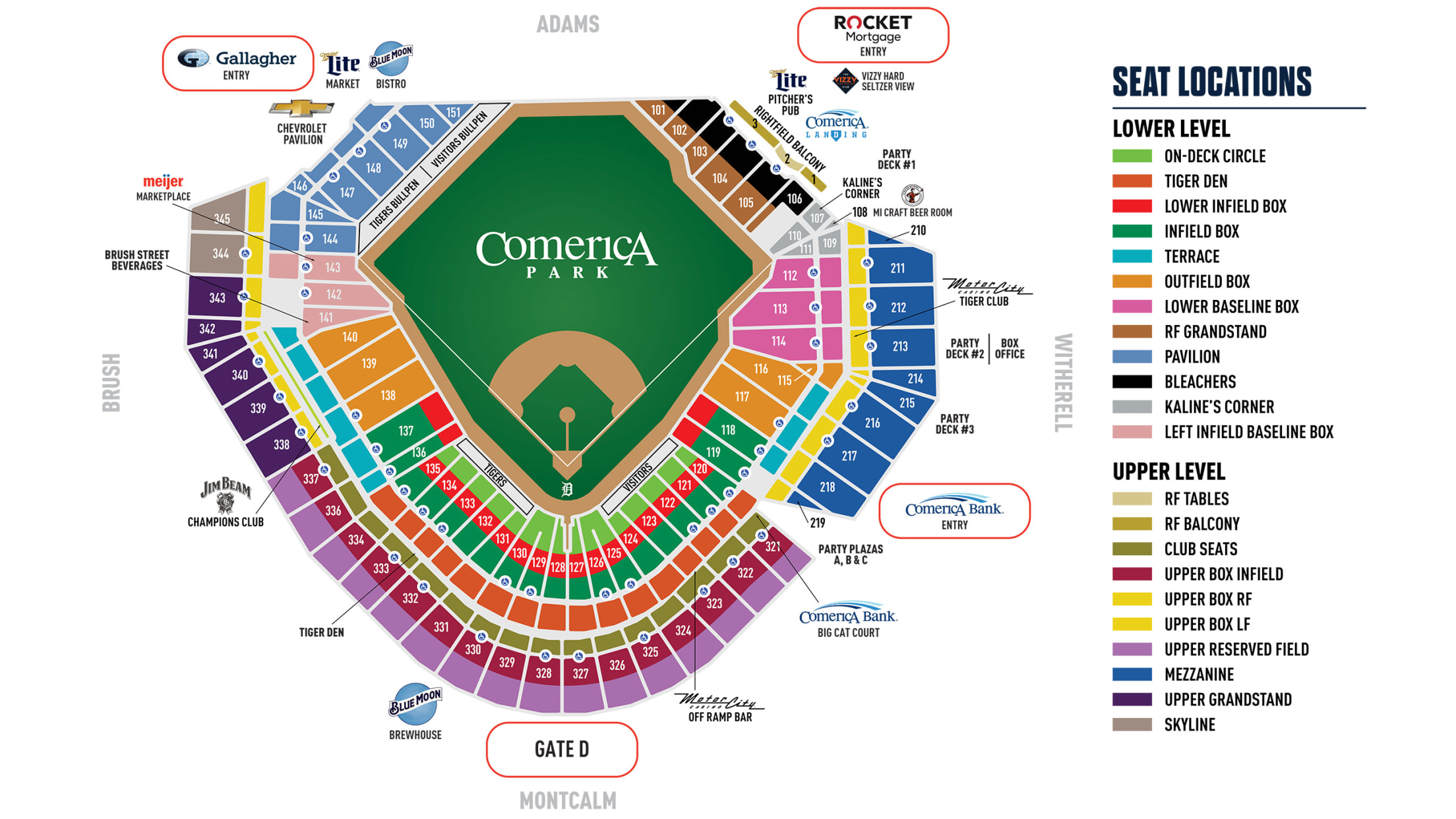 Comerica Park Seating Chart Metallica | Brokeasshome.com