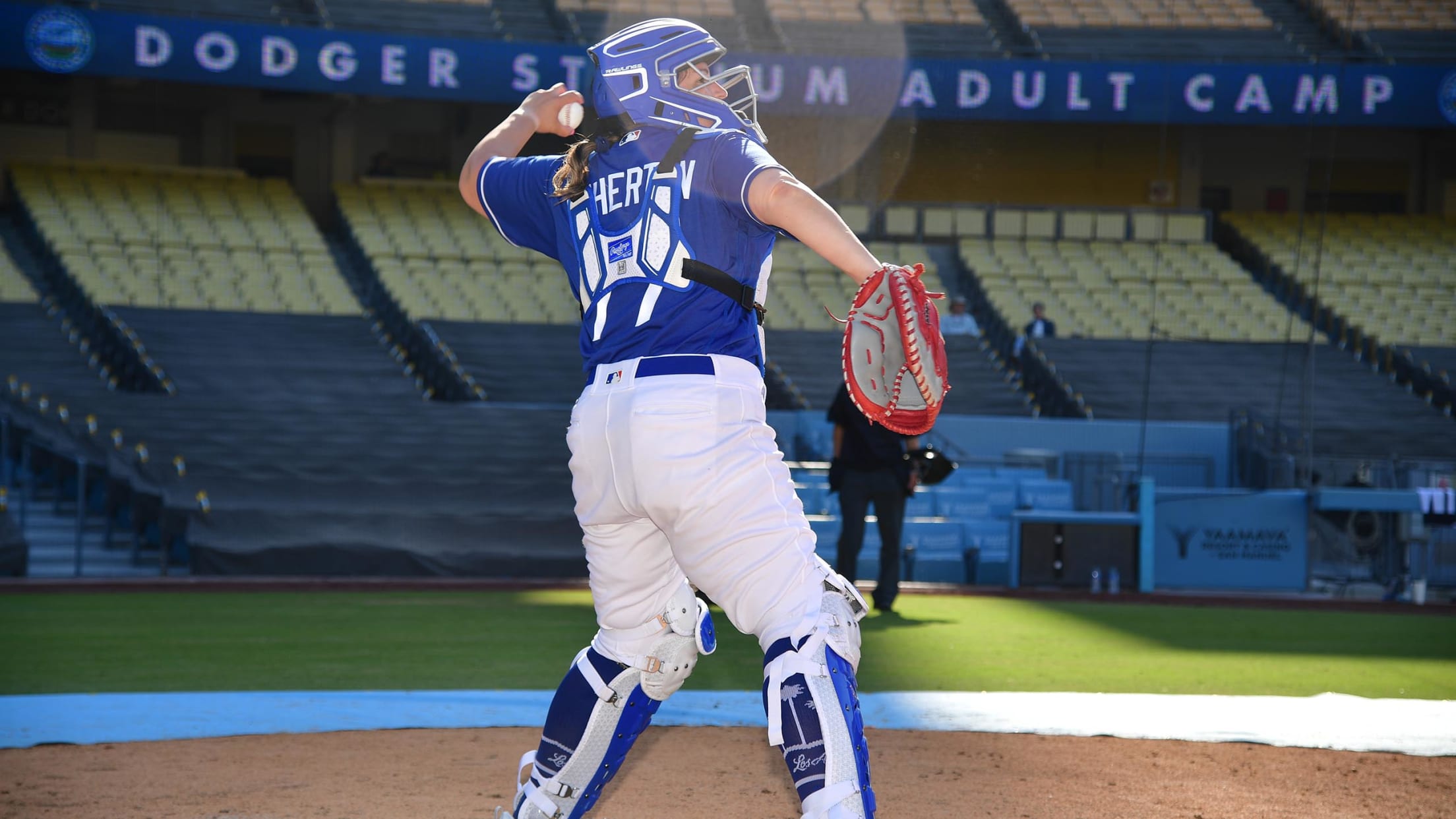 Women's Los Angeles Dodgers Profile Royal Plus Size Tank Top
