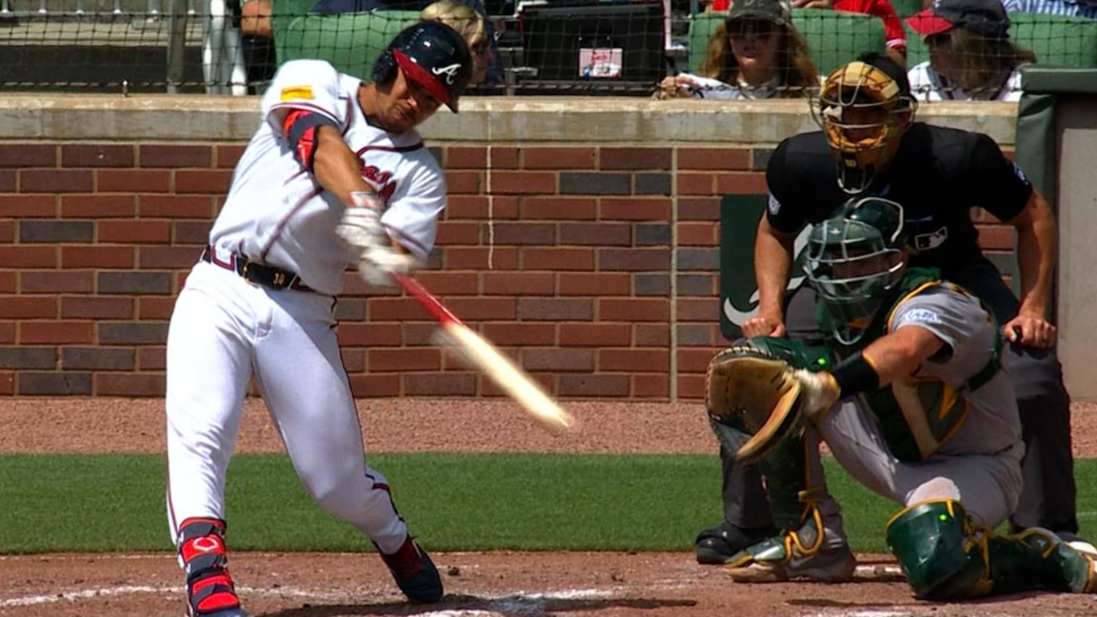 Drake Baldwin's two-run double