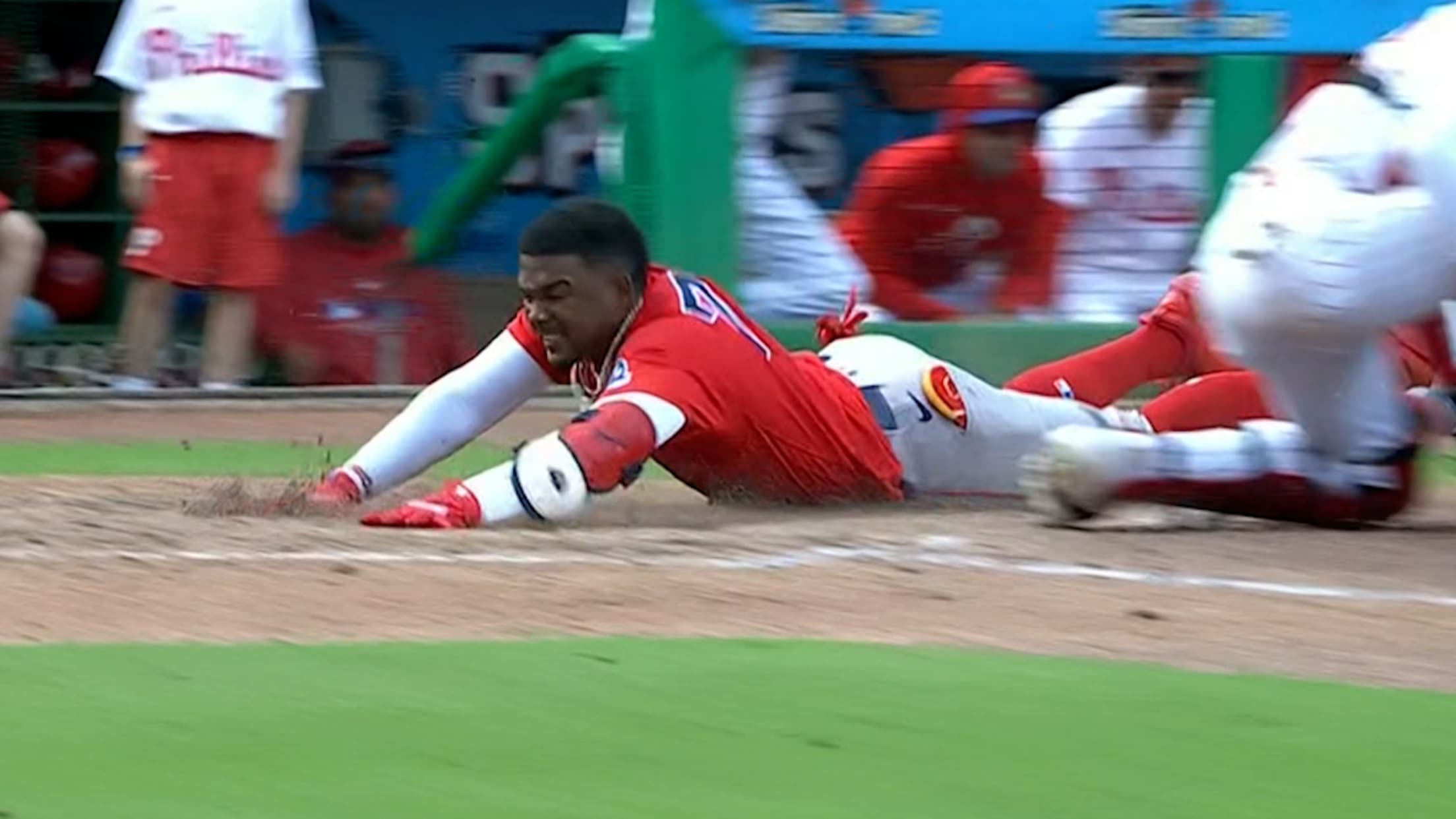 Yoeilin Cespedes' Little League two-run home run