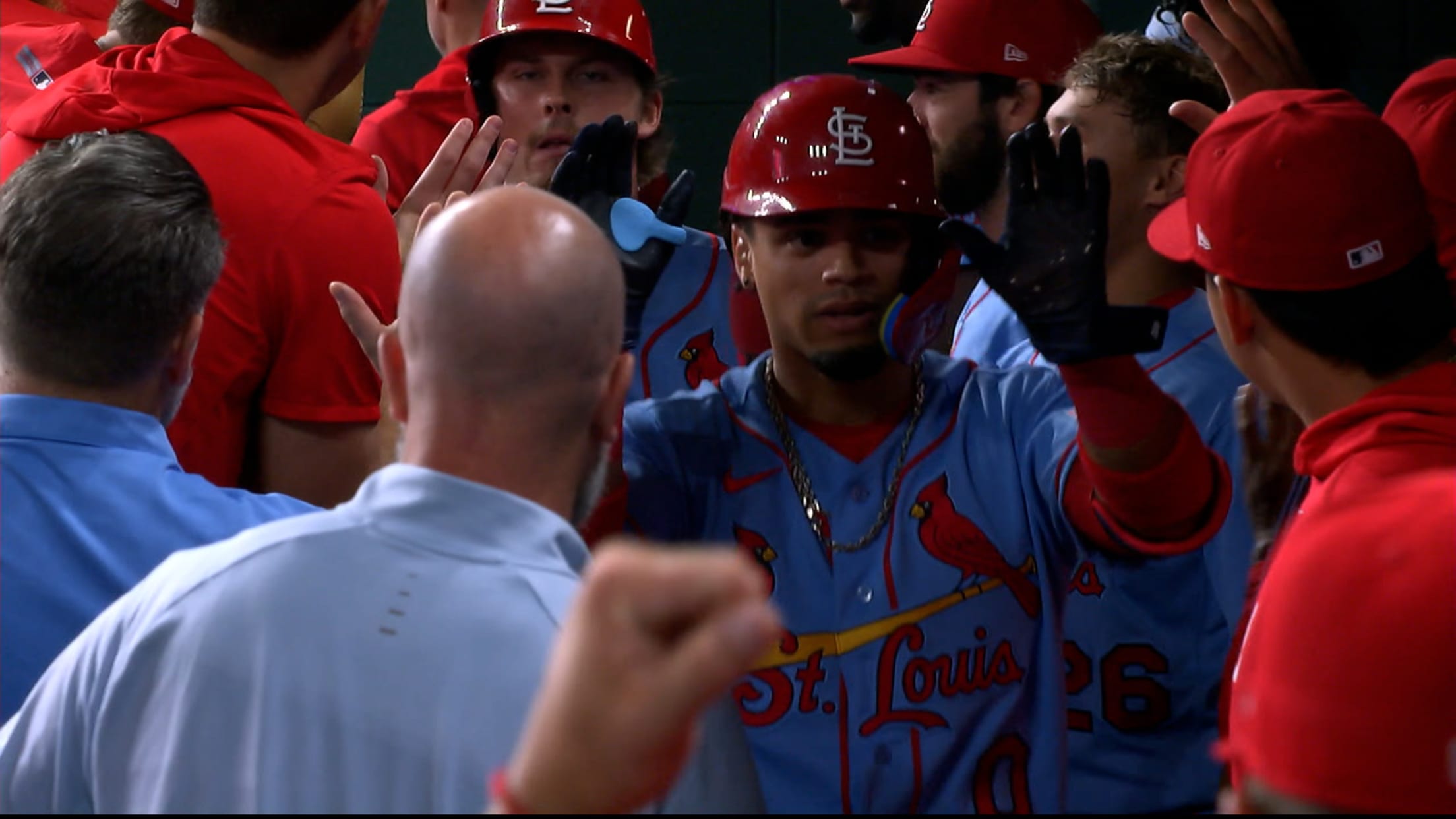 Masyn Winn despacha su primer HR