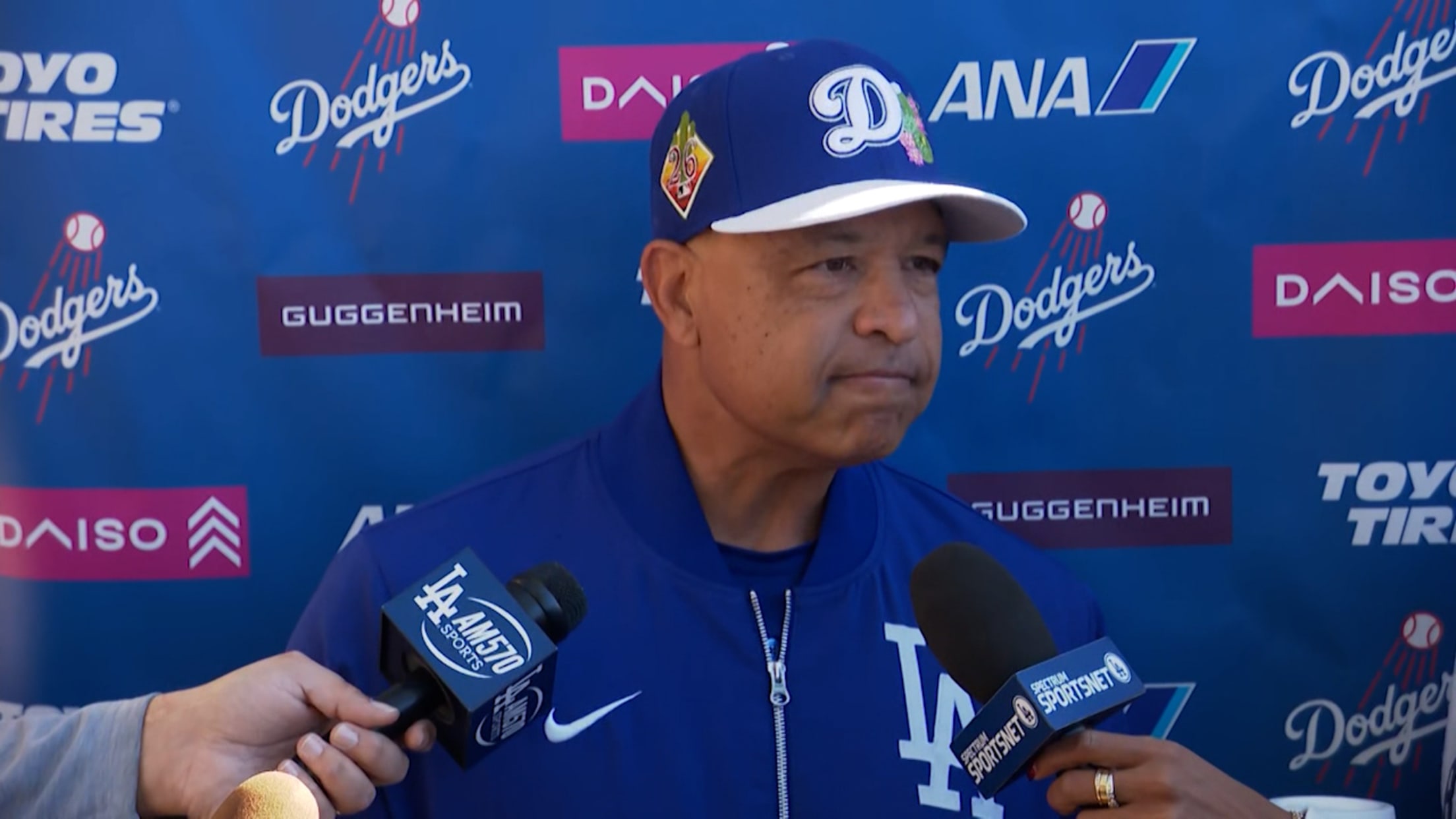 Dave Roberts: 'We're in a good spot on all fronts'