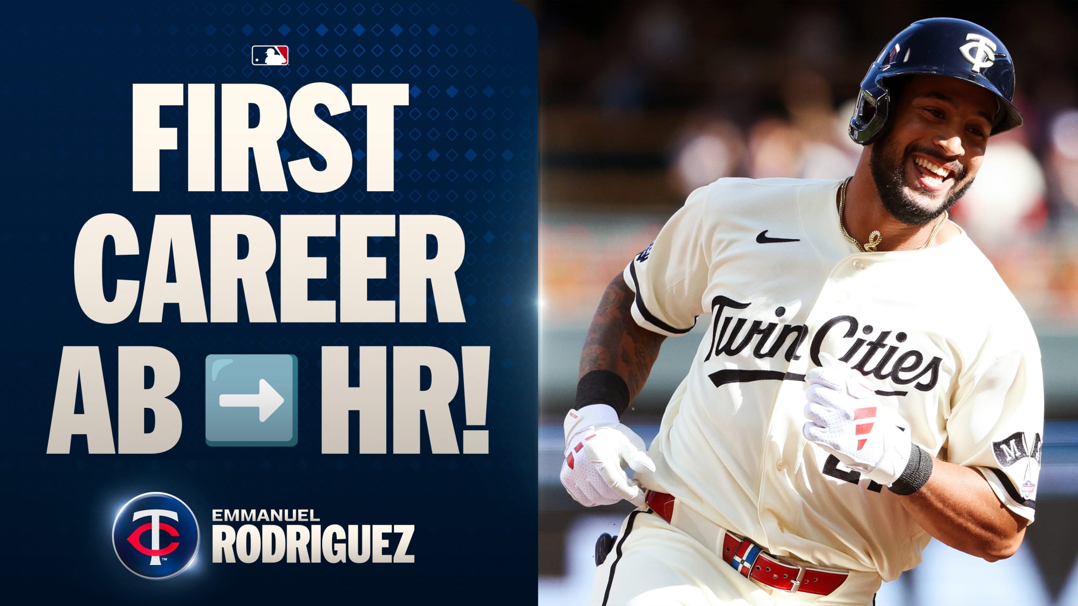 Emmanuel Rodriguez homers in first career PA