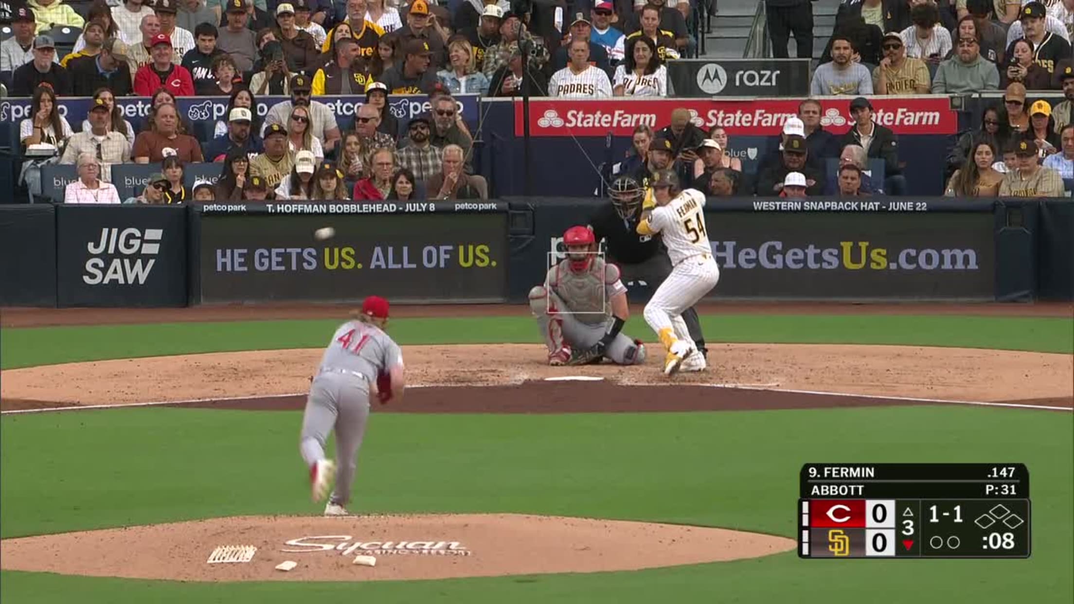 Freddy Fermin's solo home run (3)