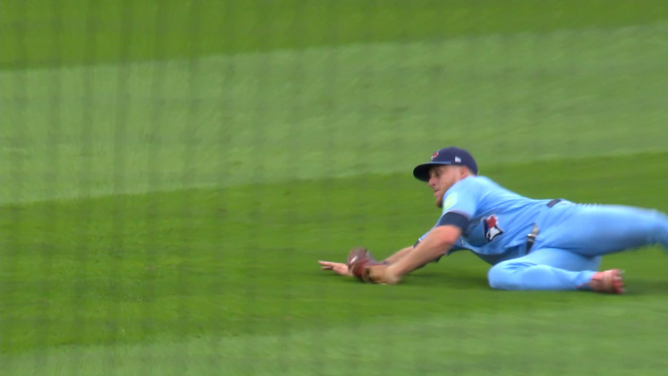 Myles Straw's sliding catch