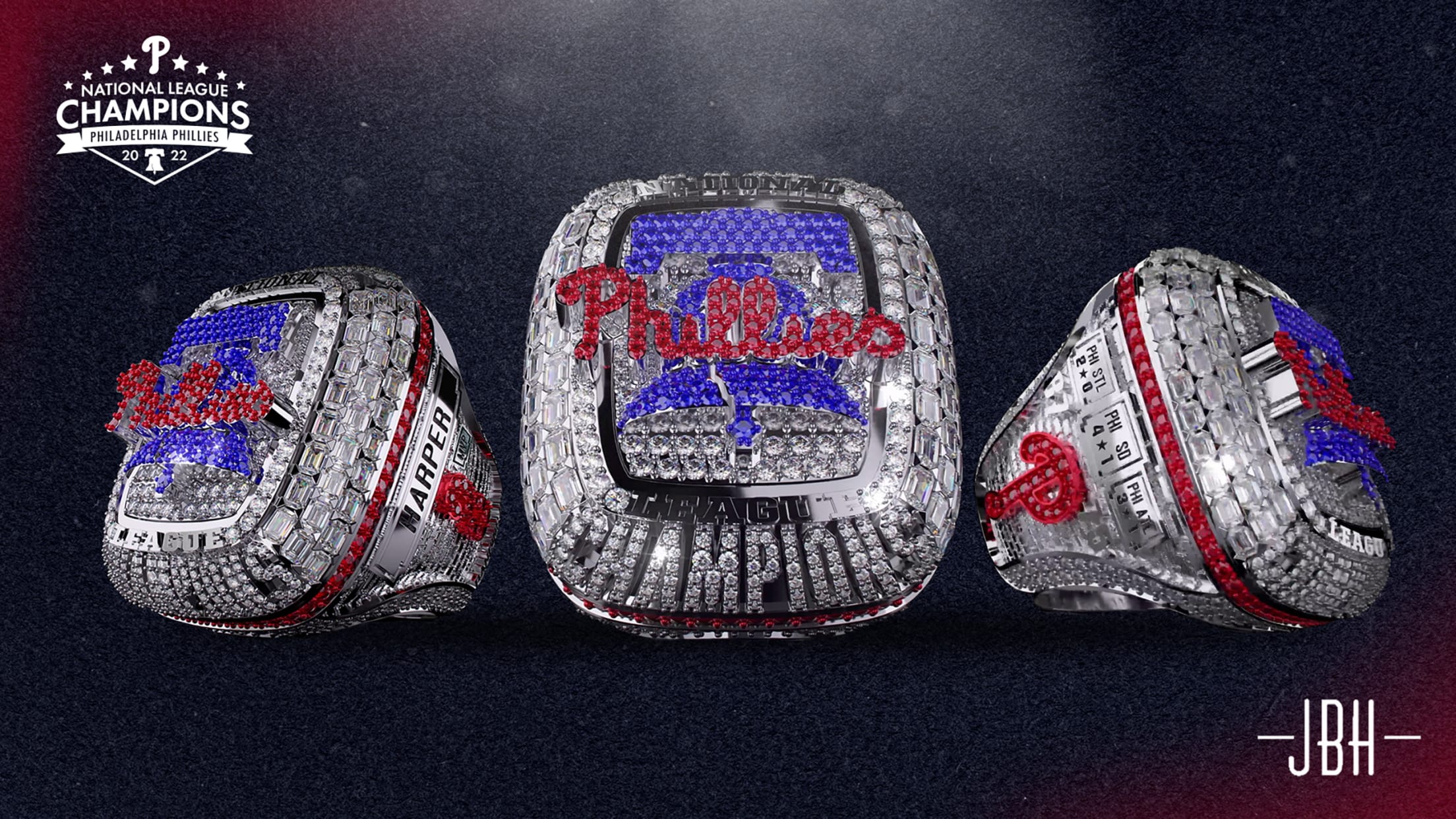 Philadelphia Phillies show off 2022 NL championship rings, 13.5 carats