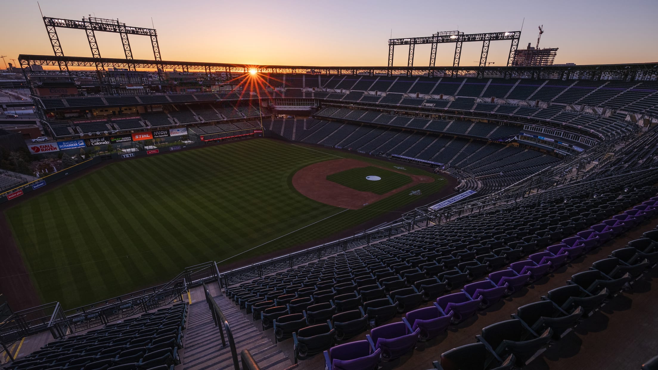 Coors Field sunset 2568