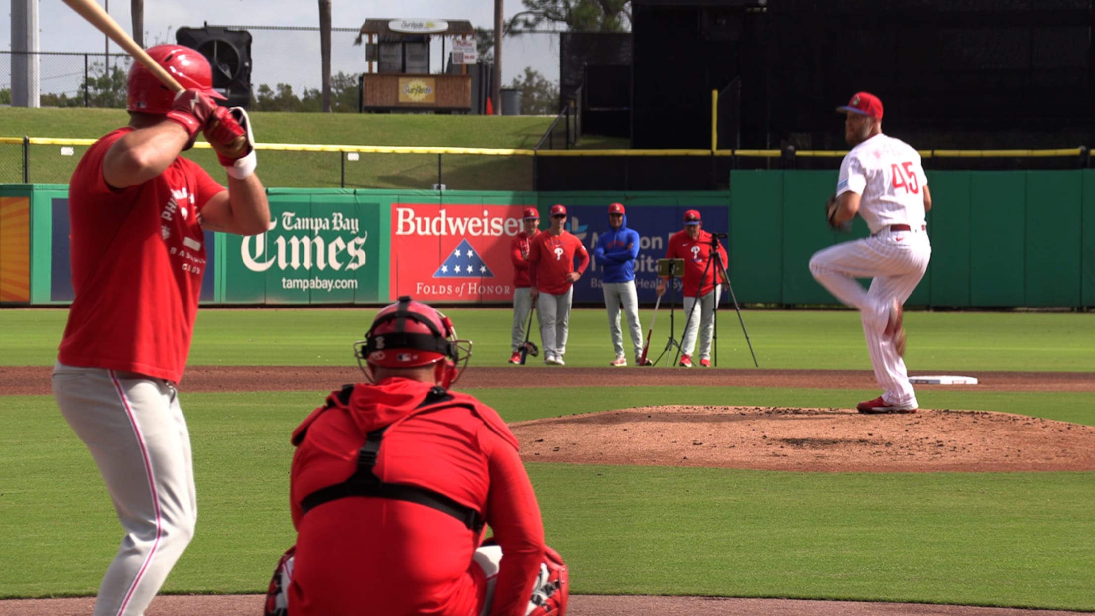 Zack Wheeler on his live bullpen session