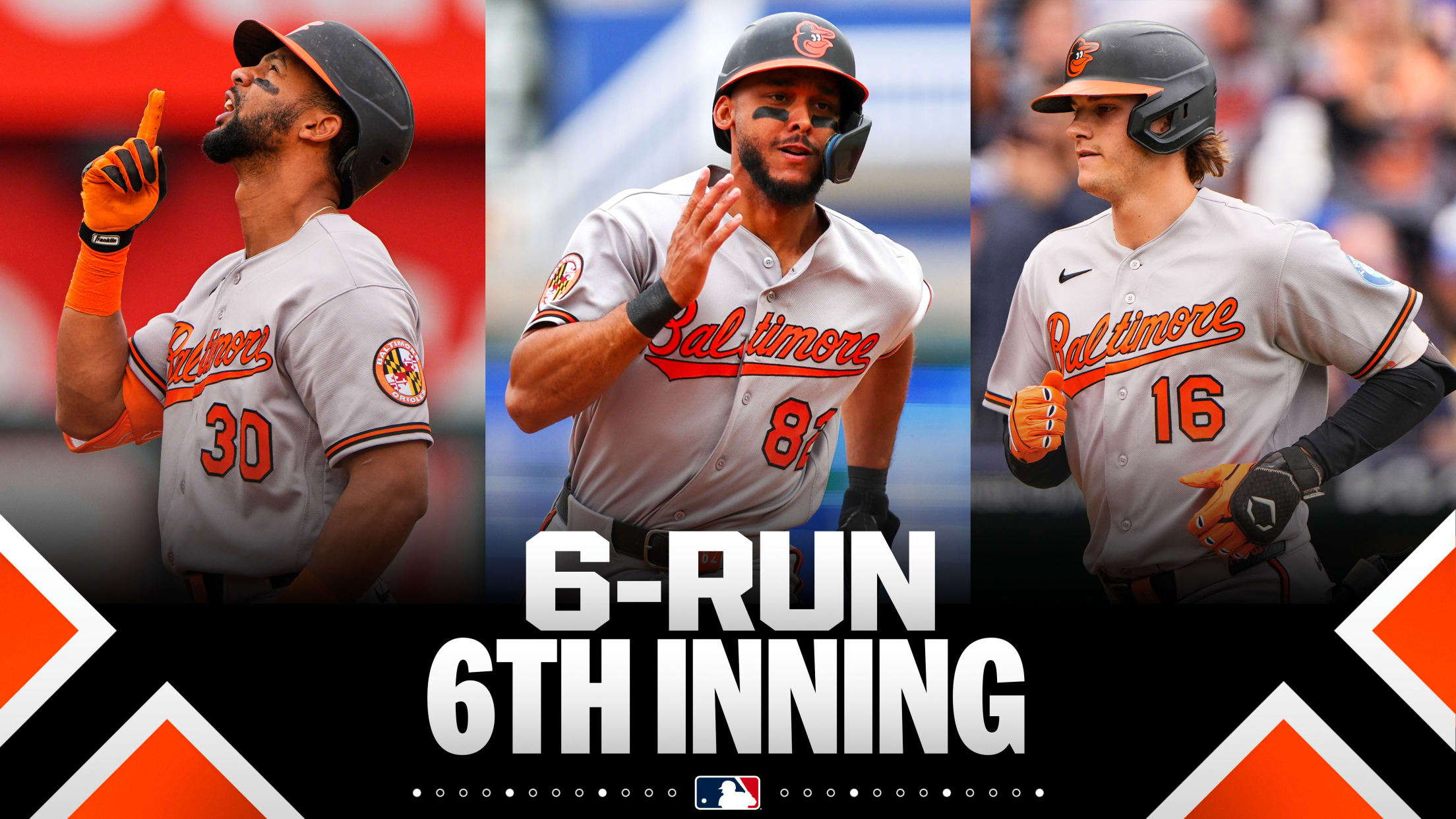Orioles score six runs in the 6th 