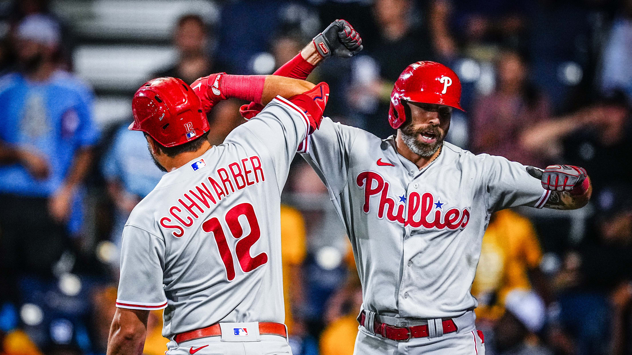 Philadelphia Phillies use unique bats during MLB Little League Classic