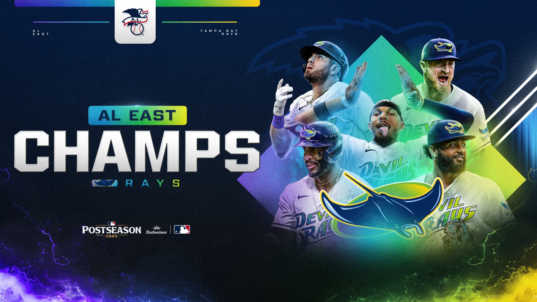 The Rays are 2026 AL East champions!