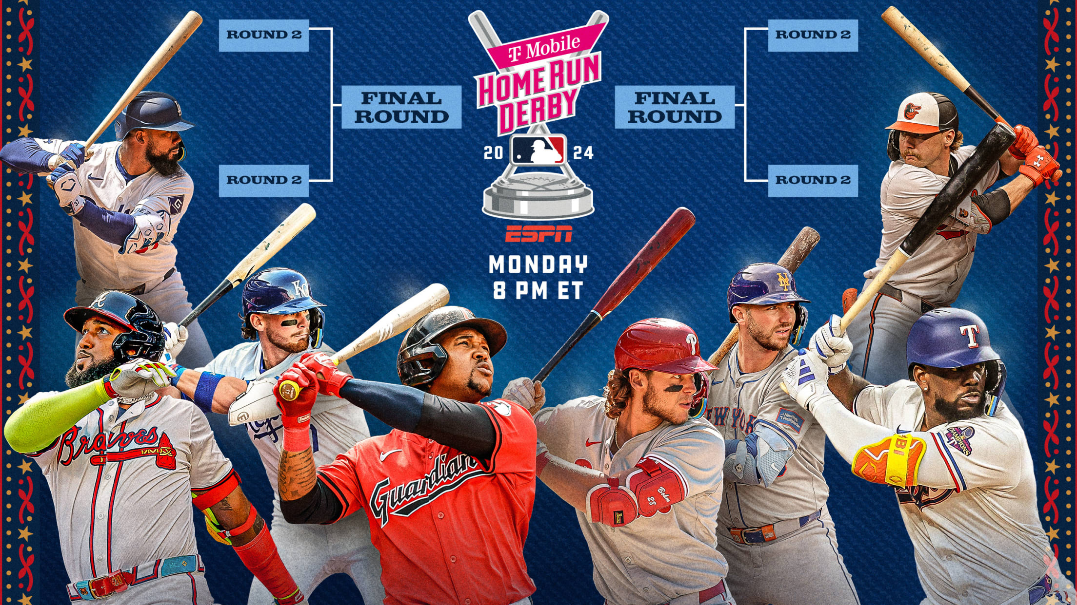 8 sluggers are lined up for the 2024 T-Mobile Home Run Derby