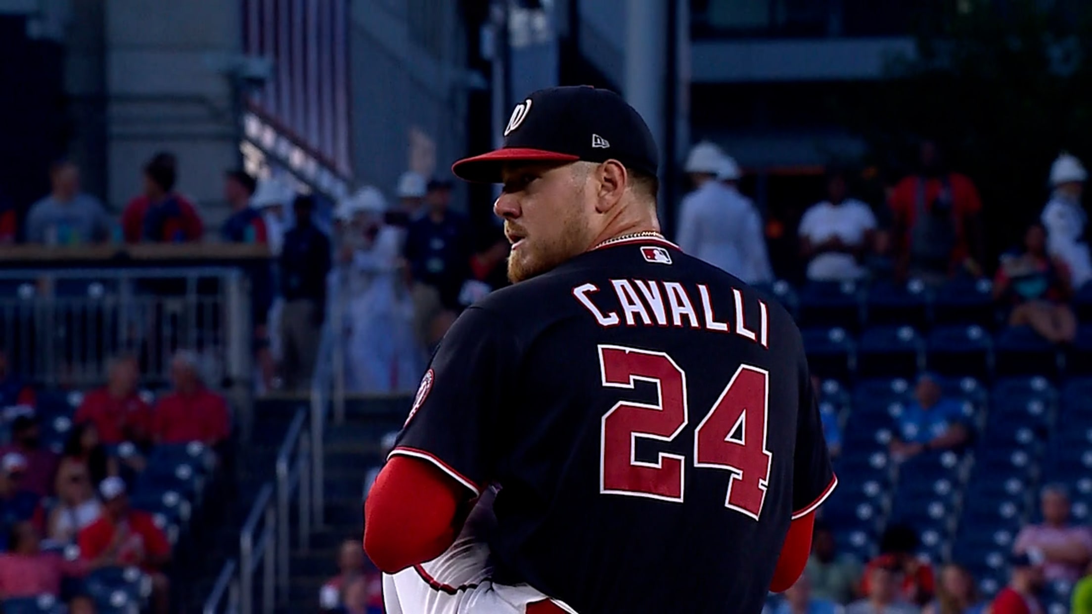 Cade Cavalli's seven strikeouts