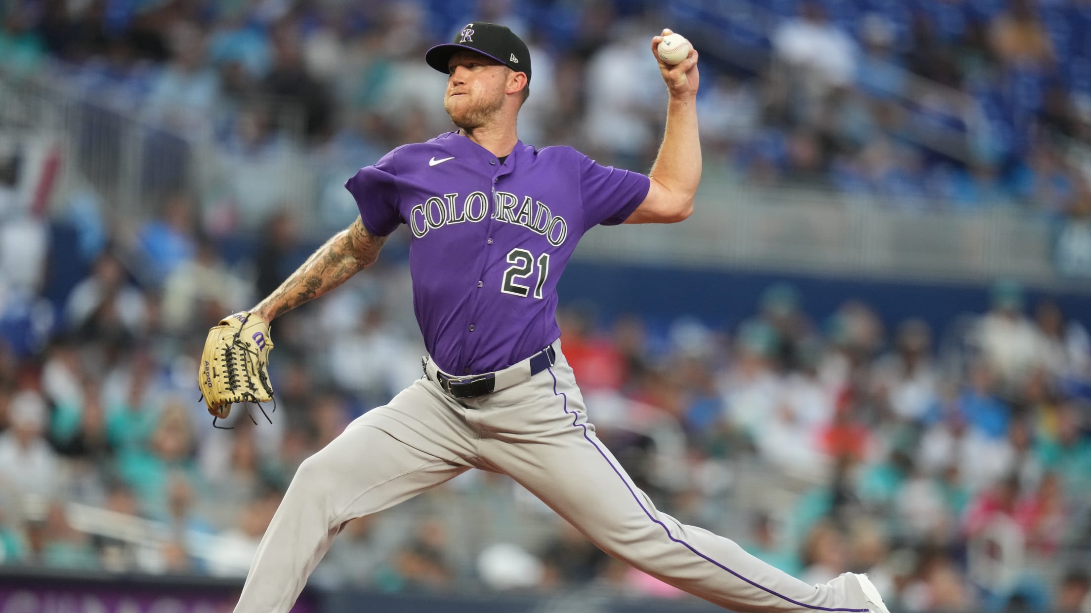 Kyle Freeland strikes out two in first season start
