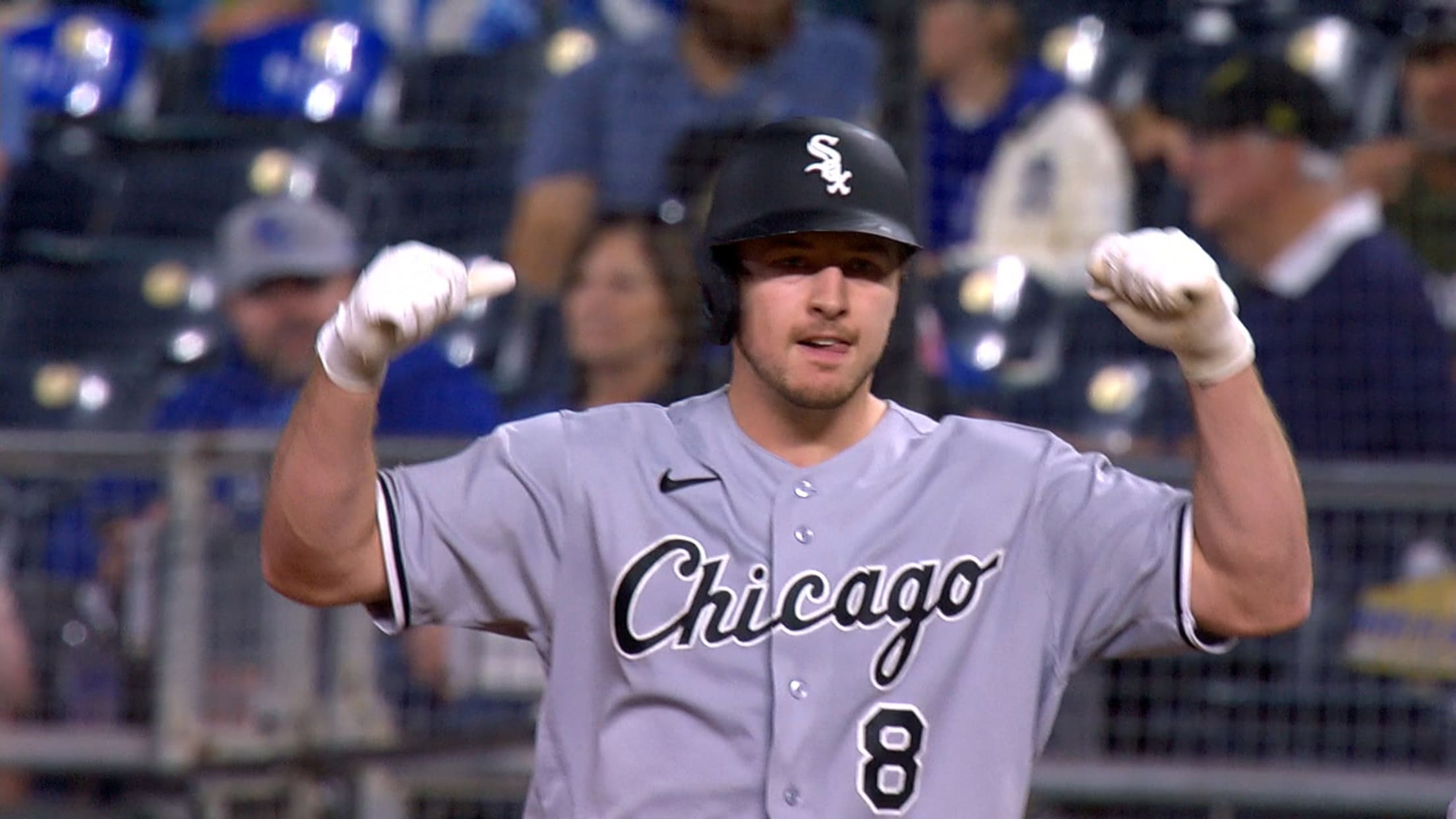 Kyle Teel's two-run single