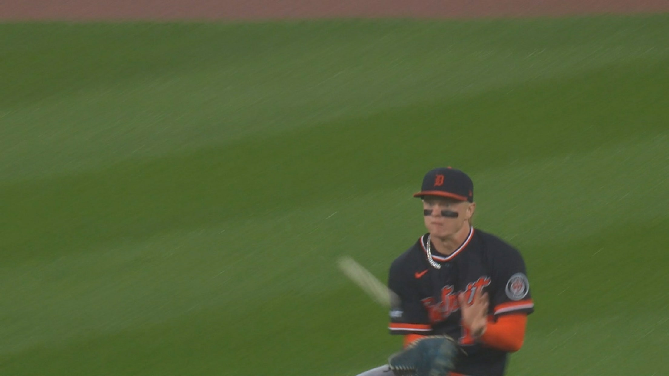 Max Clark's sliding catch