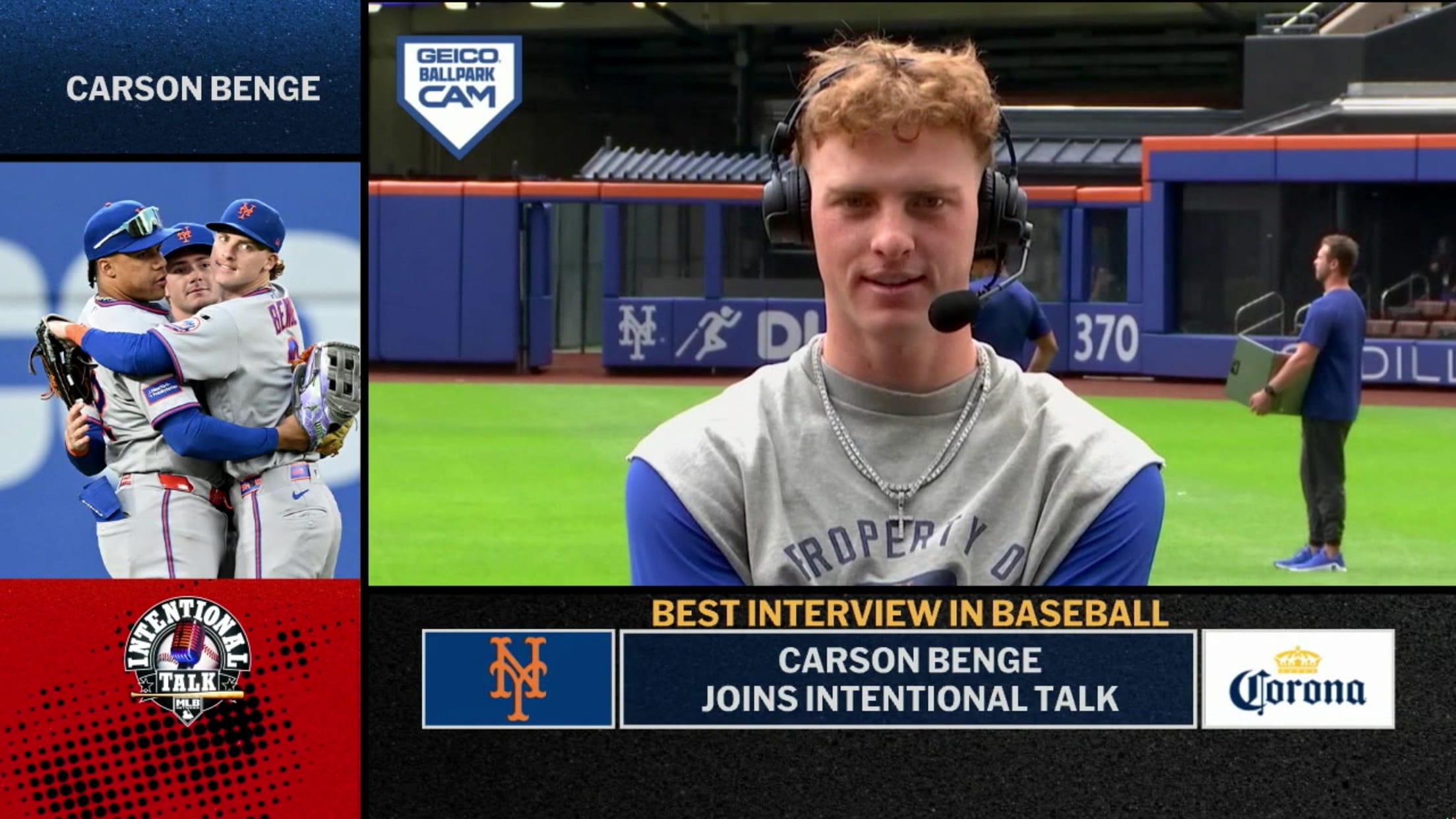 Carson Benge talks his back-to-back outfield assists