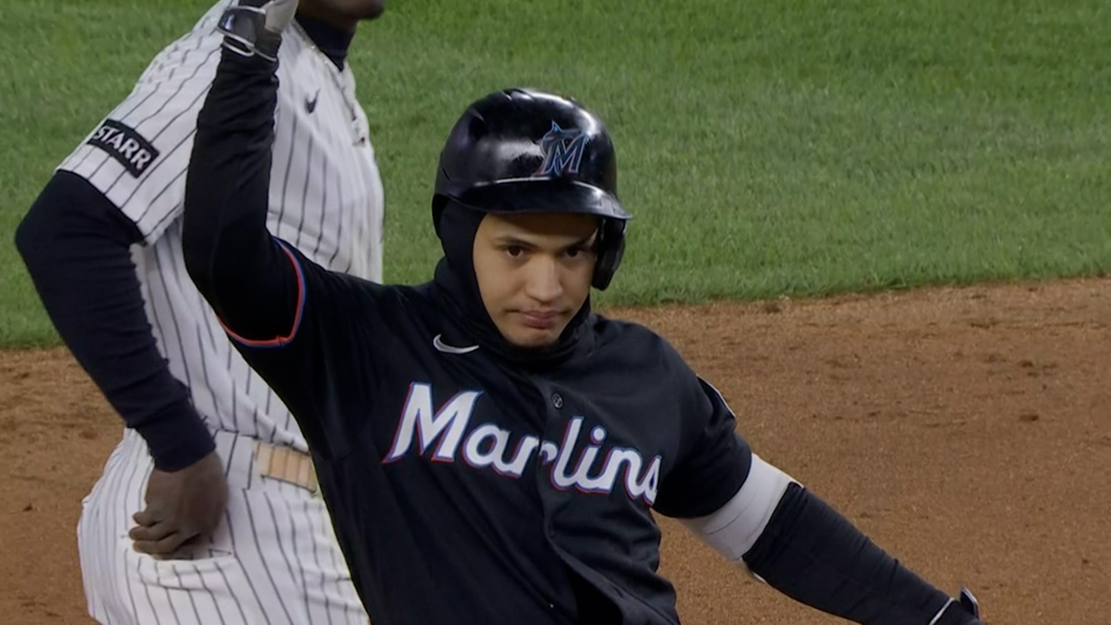 Javier Sanoja's game-tying two-run double