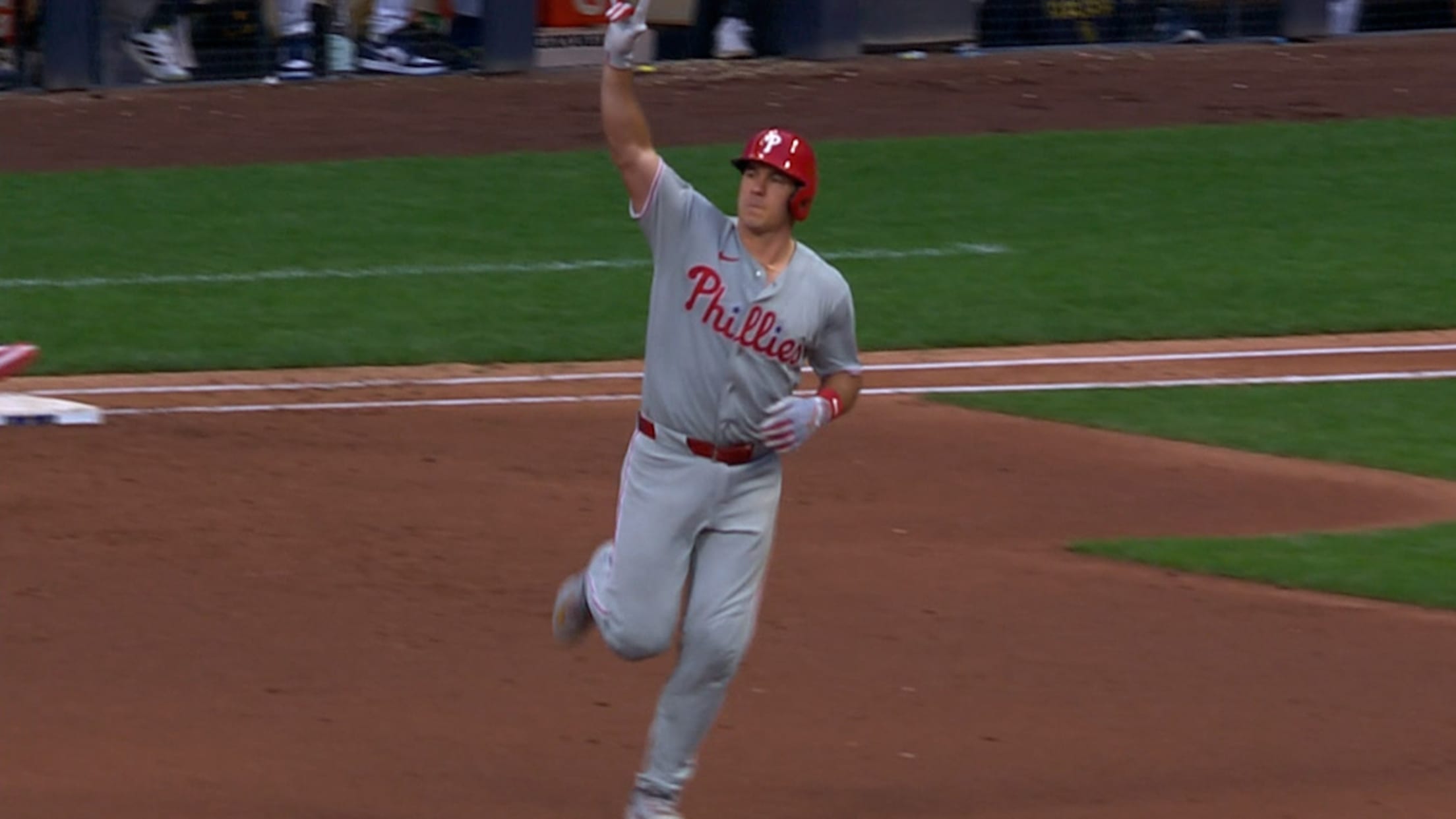 The Phillies take the lead with a five-run 6th inning