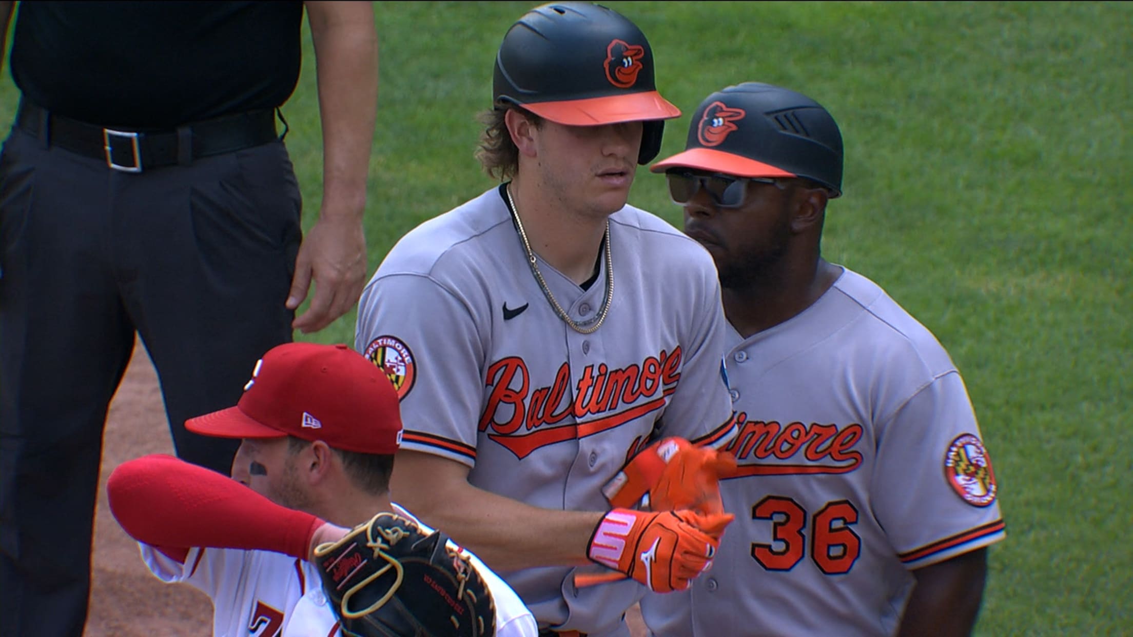 Coby Mayo's RBI single