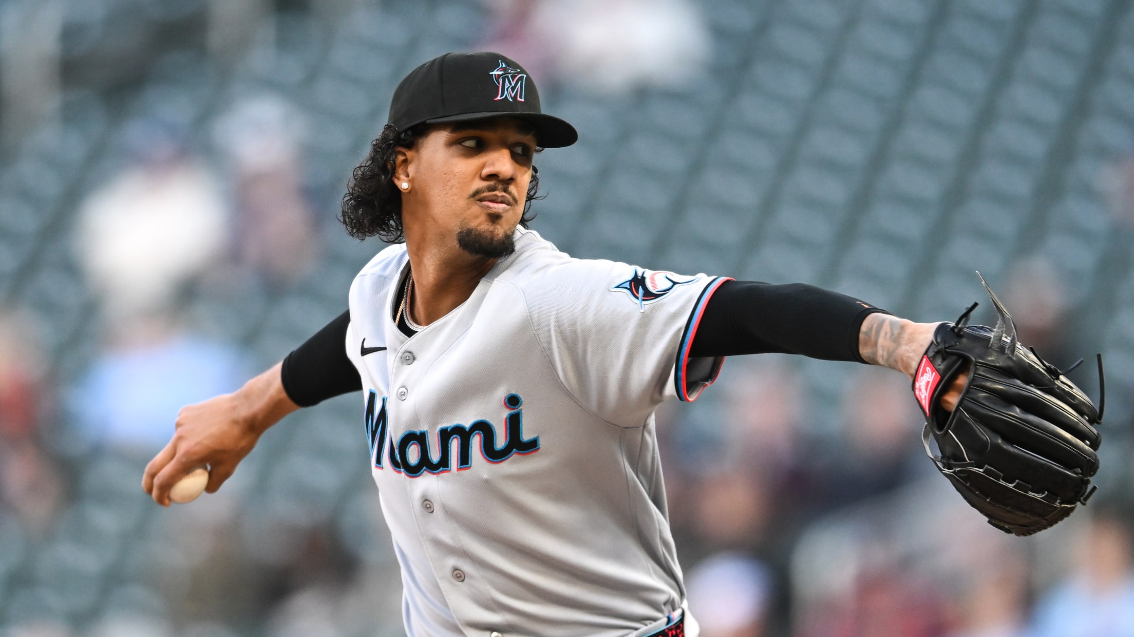 Eury Perez strikes out eight 