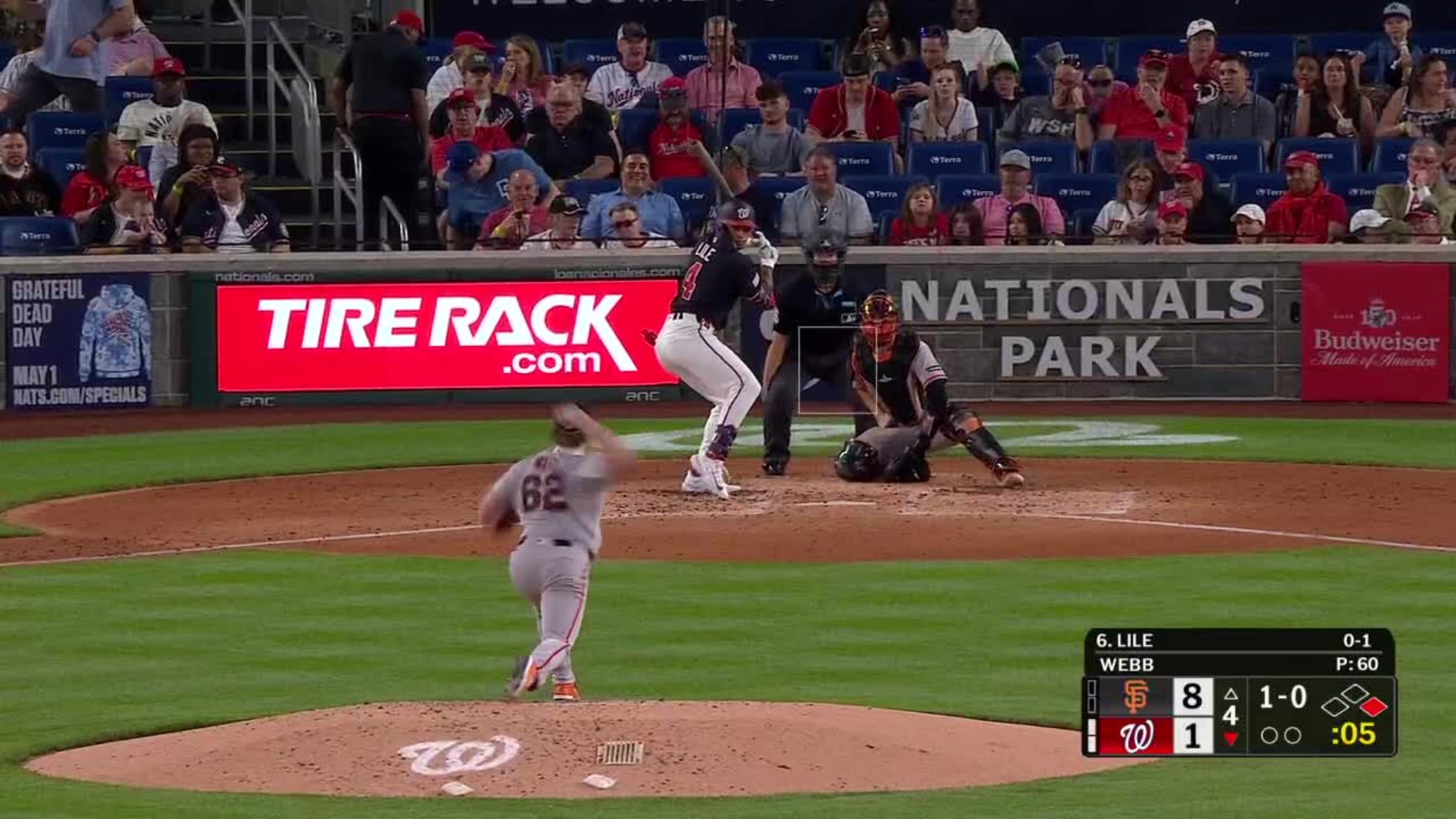 Daylen Lile's two-run homer (1)