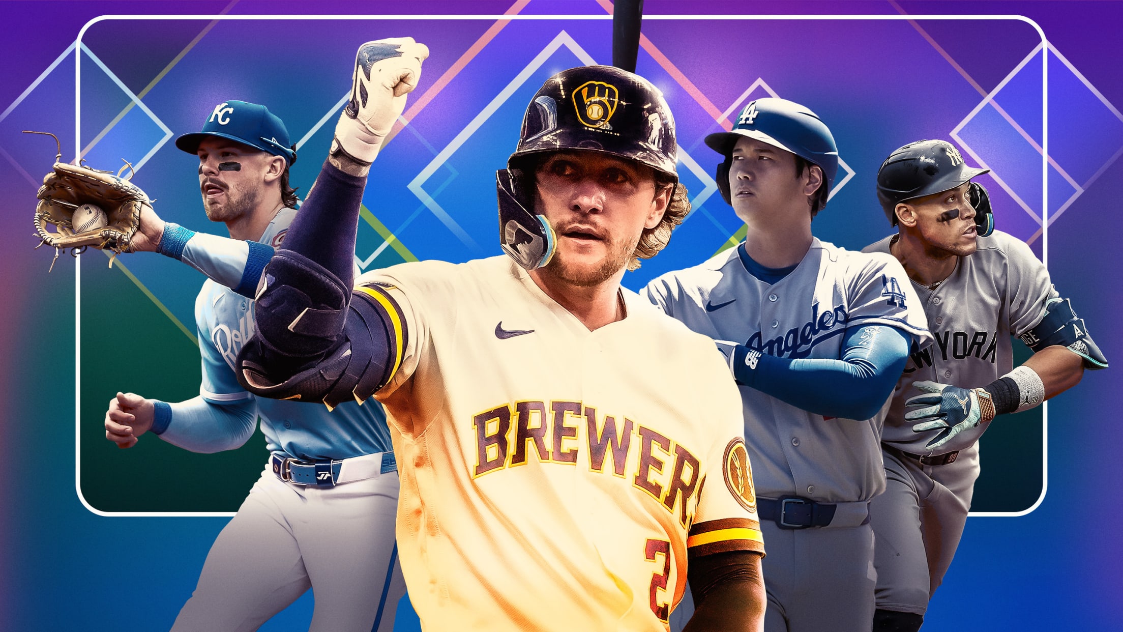 The Brewers' Brice Turang in front of the likes of Bobby Witt Jr., Shohei Ohtani and Aaron Judge