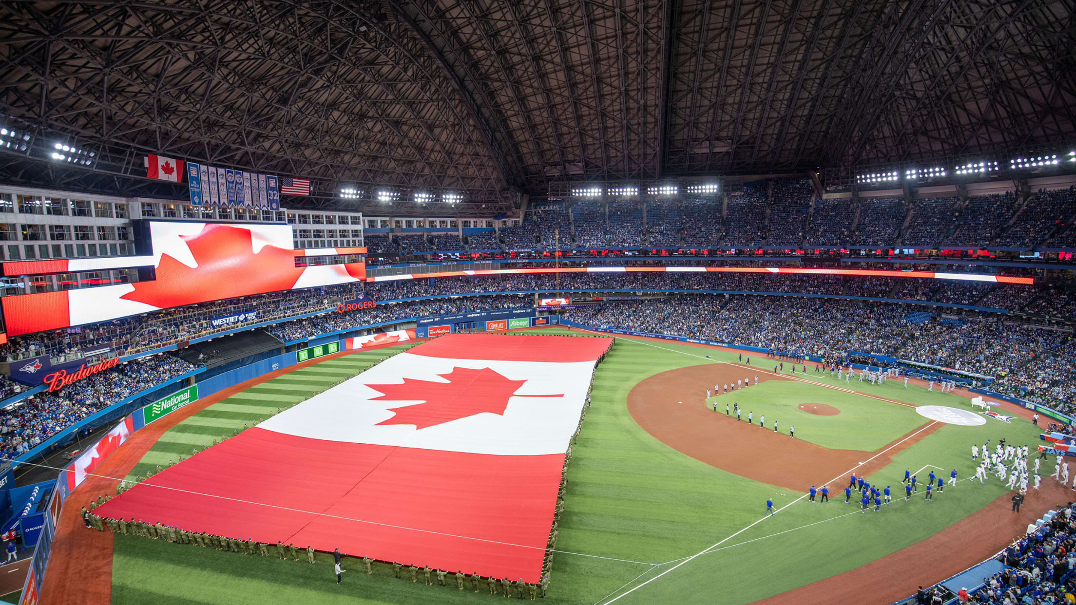 Blue Jays hope to start team workouts at Rogers Centre on Monday