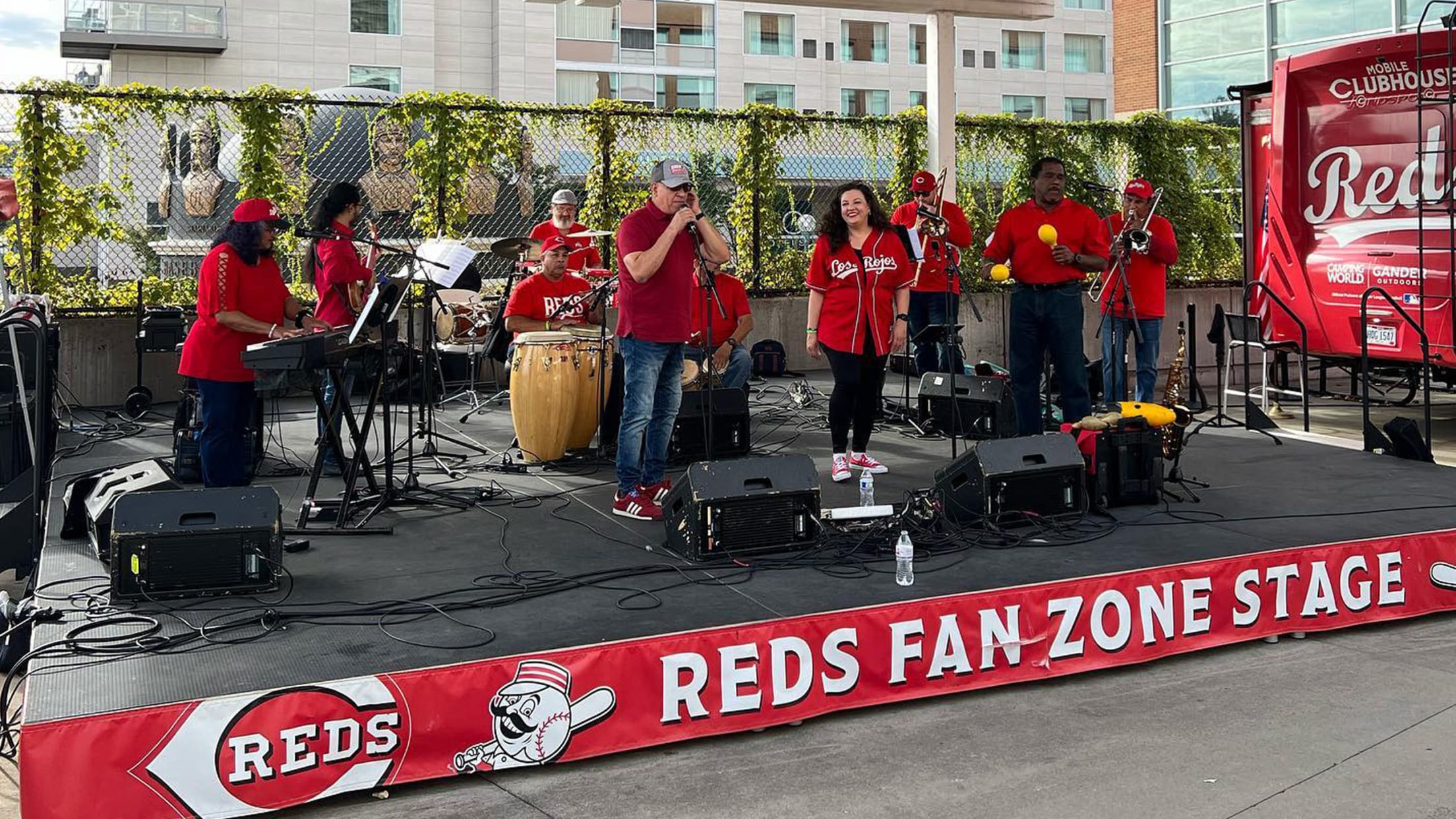 Fan Zone Bands Cincinnati Reds