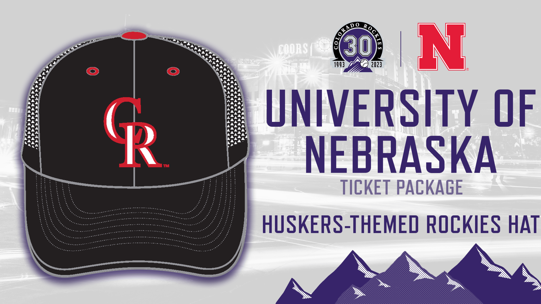 University of Nebraska Ticket Package Colorado Rockies