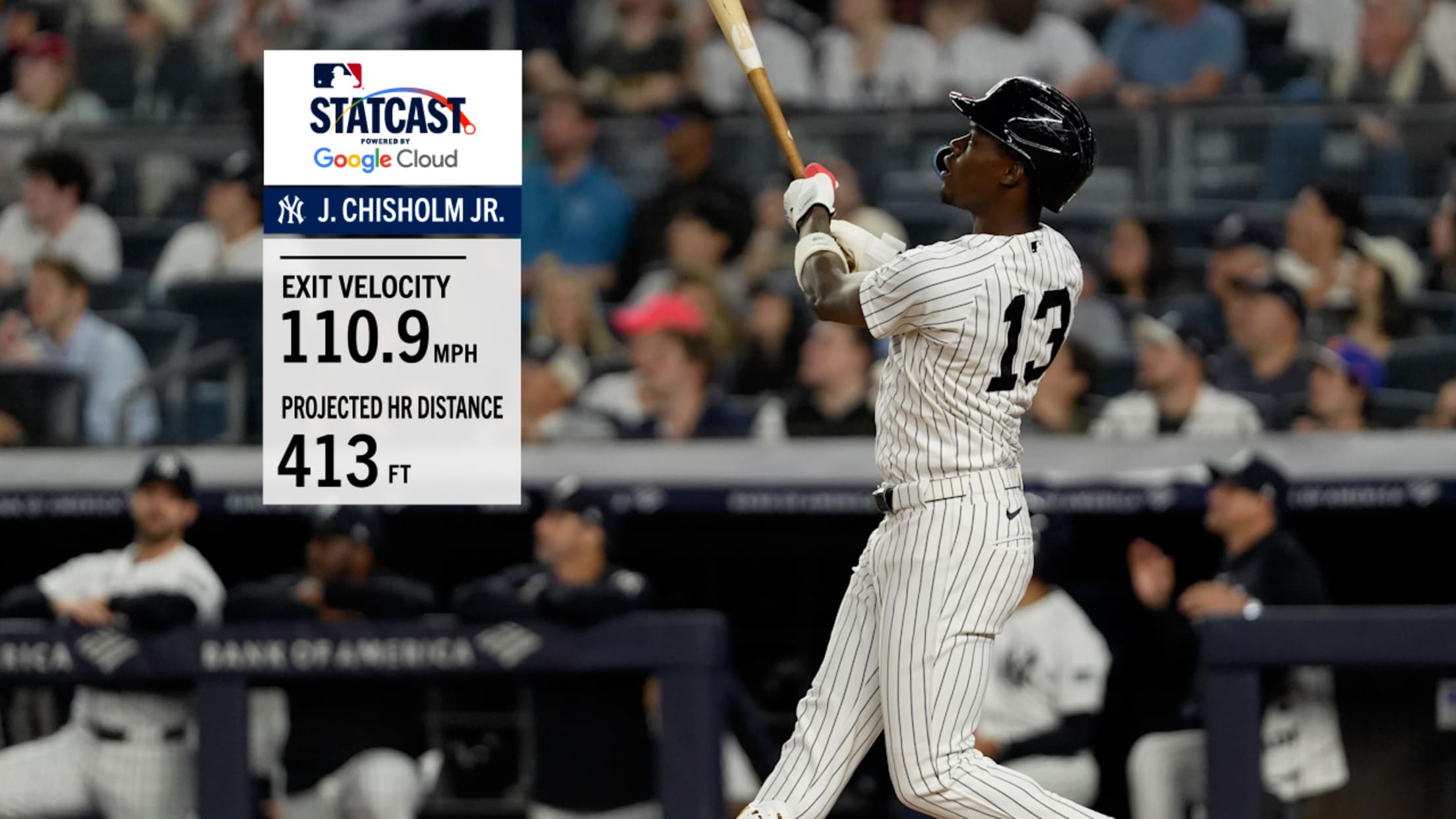 Jazz Chisholm Jr. crushes 413-foot homer