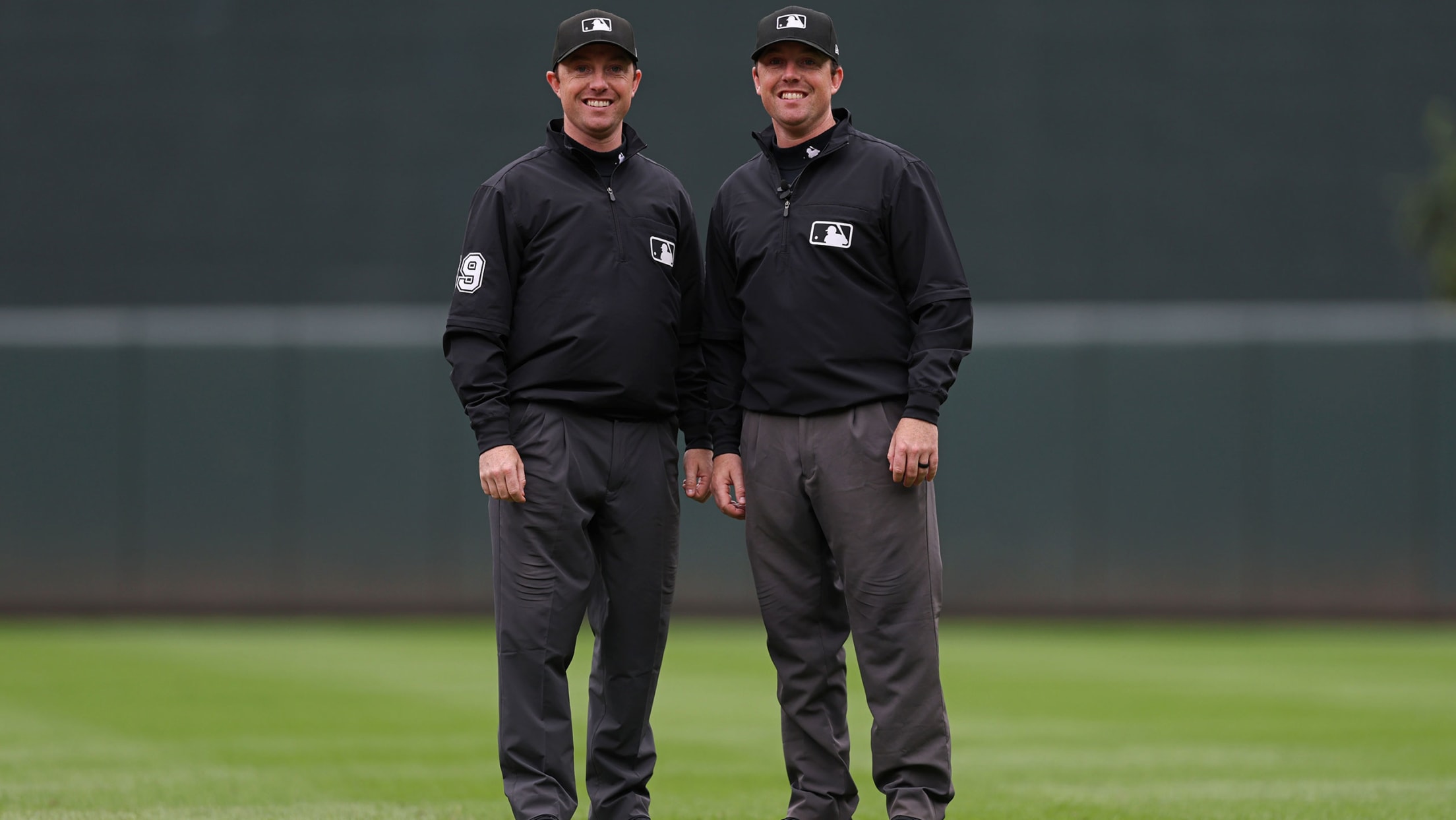 Twin-brother umpires Austin and Tyler Jones