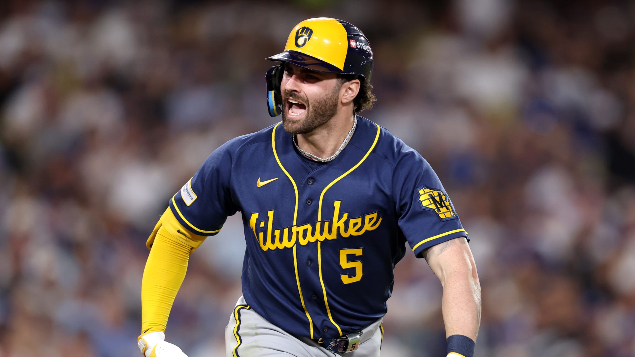 Garrett Mitchell homers for Milwaukee immediately after Jake Bauers in NLCS Game 3