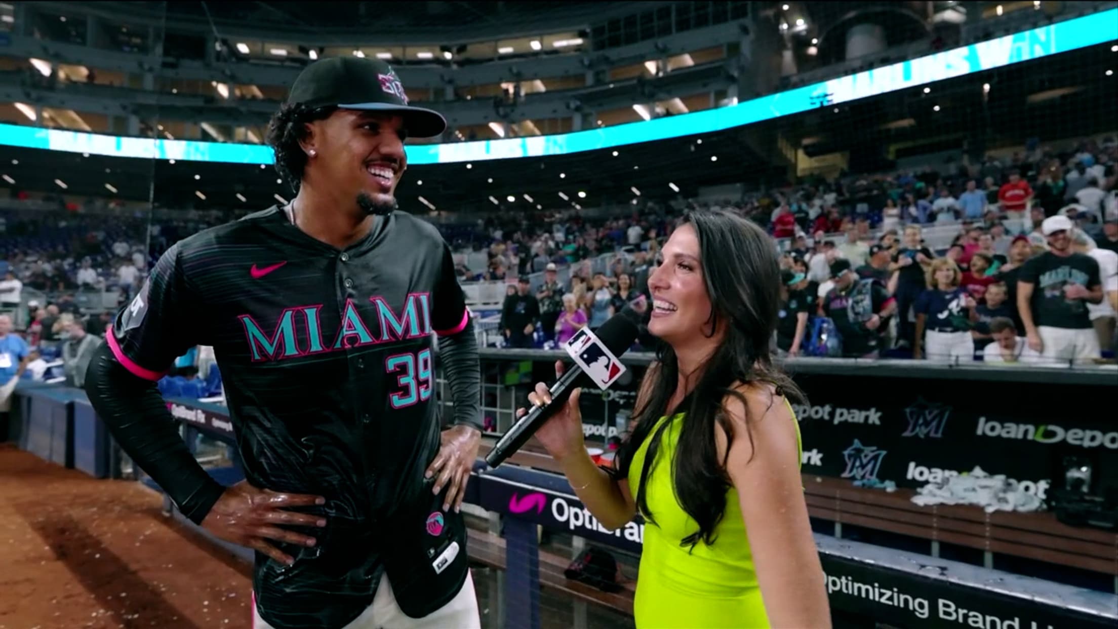Eury Pérez on his complete game shutout win