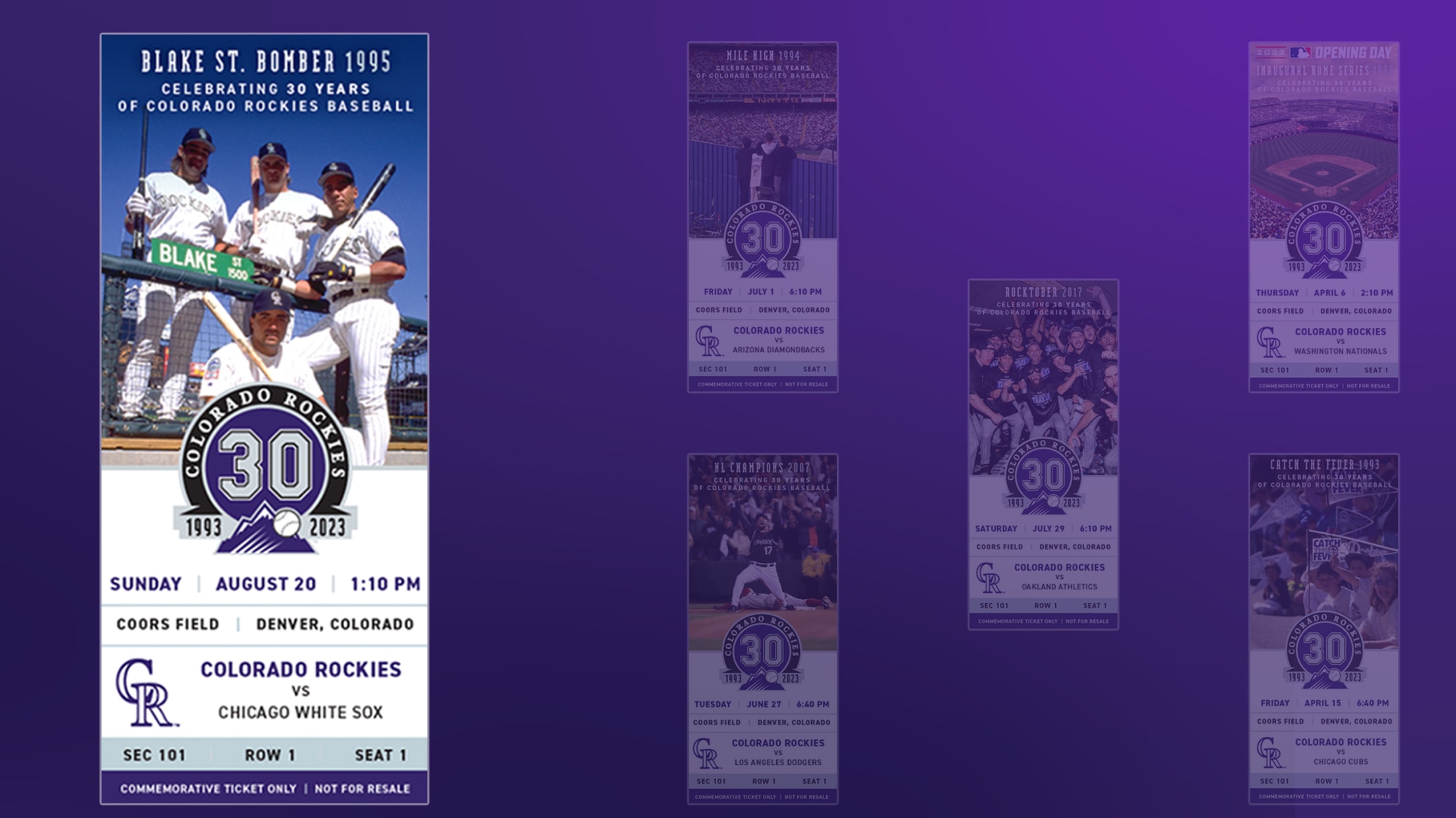 Official Colorado Rockies Plaques, Rockies Collectible