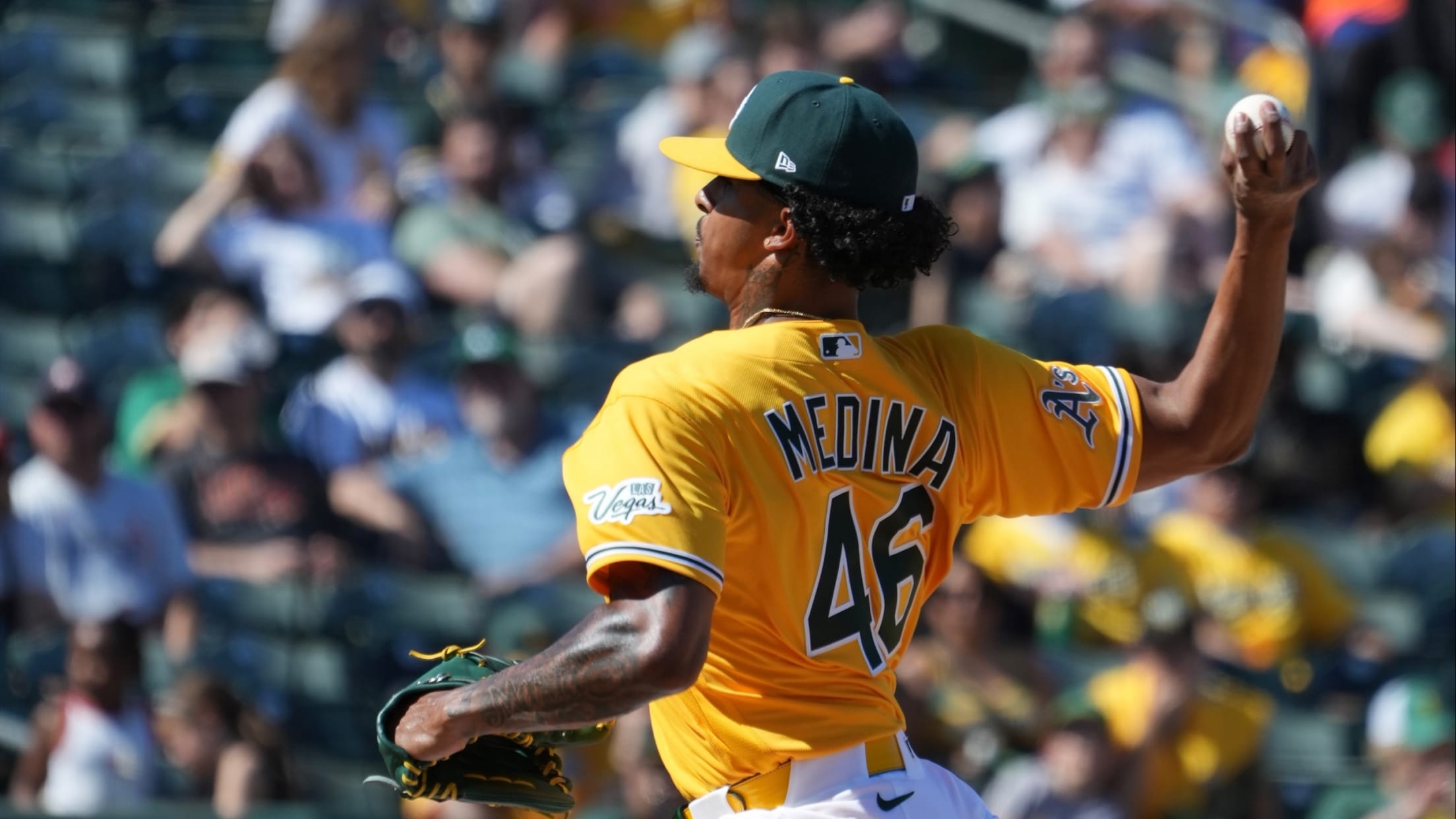 Luis Medina whiffs Nick Allen