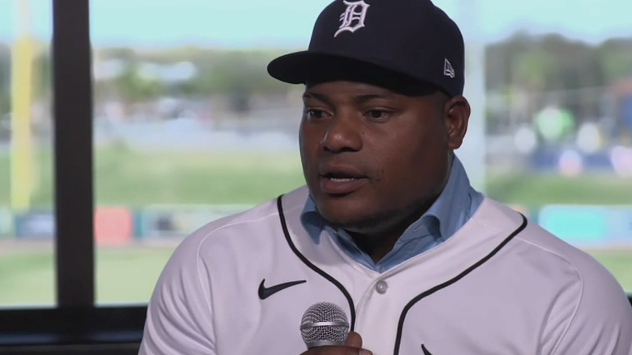 Framber Valdez is introduced as a Detroit Tiger