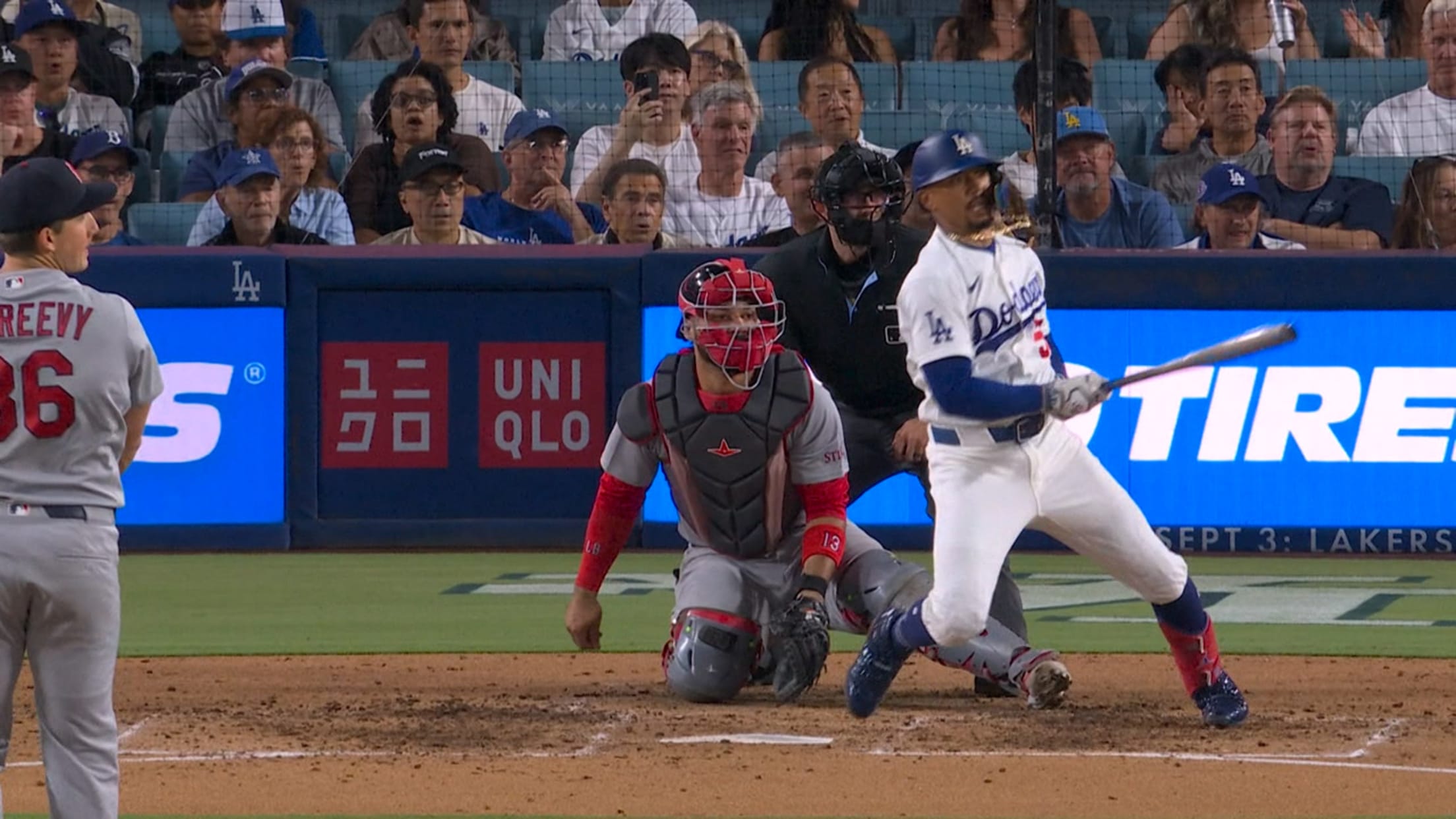 Mookie Betts' second RBI double