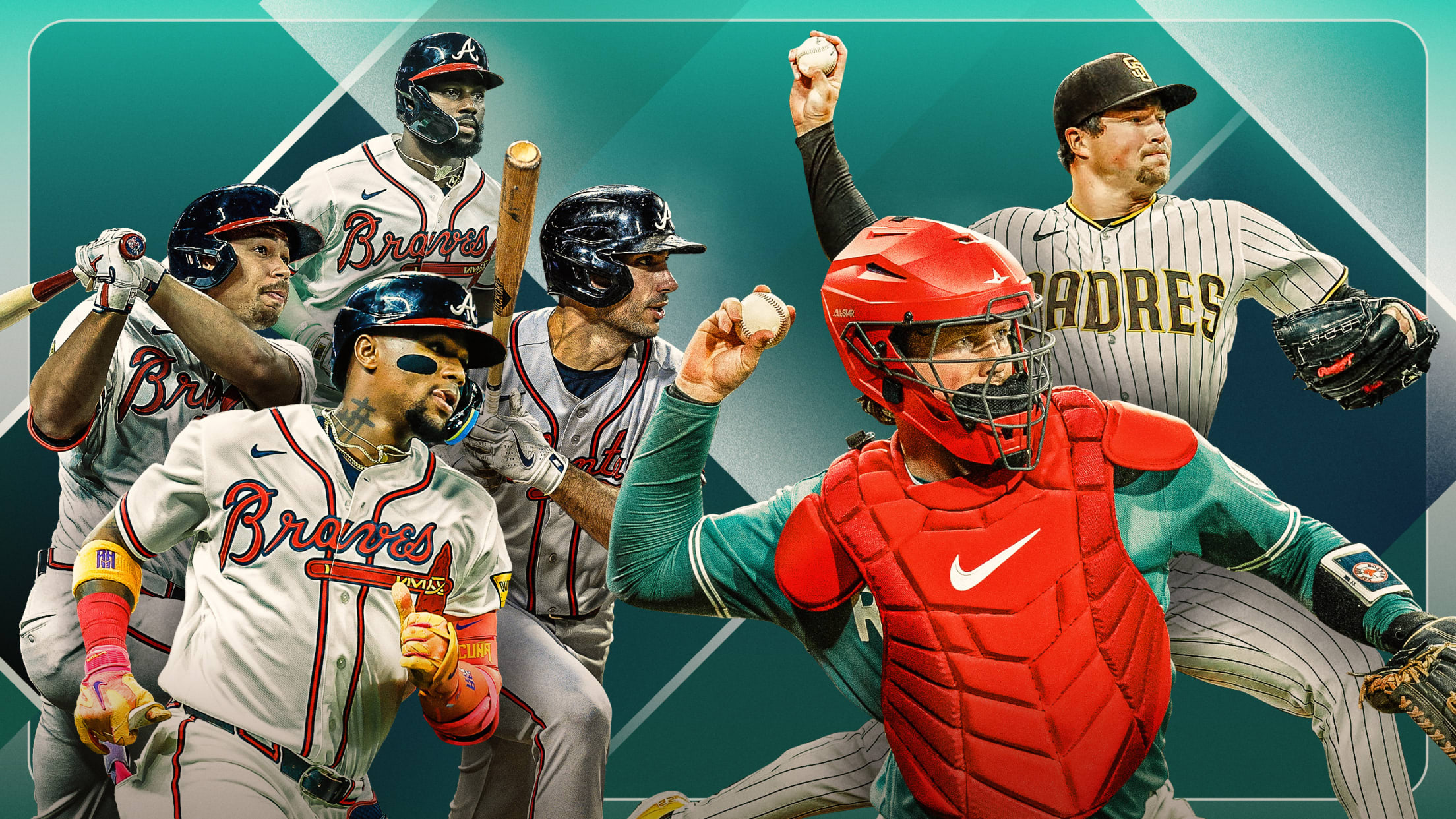 Braves stars Drake Baldwin, Michael Harris II, Ronald Acuña Jr. and Matt Olson, plus Red Sox catcher Adley Rutschman and Padres closer Mason Miller