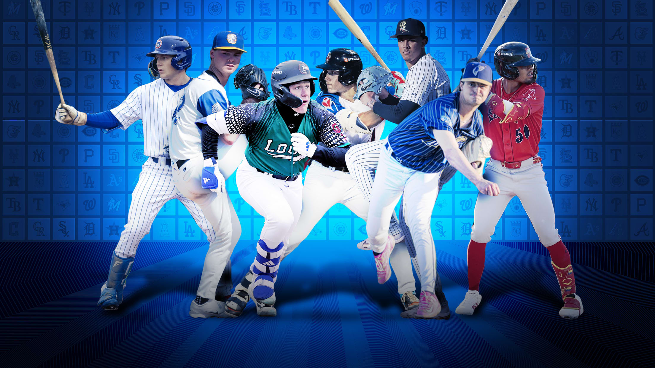 Prospects Kane Kepley (Cubs), Kade Anderson (Mariners), Charles Davalan (Dodgers), Eric Hartman (Braves), Carlos Lagrange (Yankees), Tyler Bremner (Angels) and Franklin Arias (Red Sox)